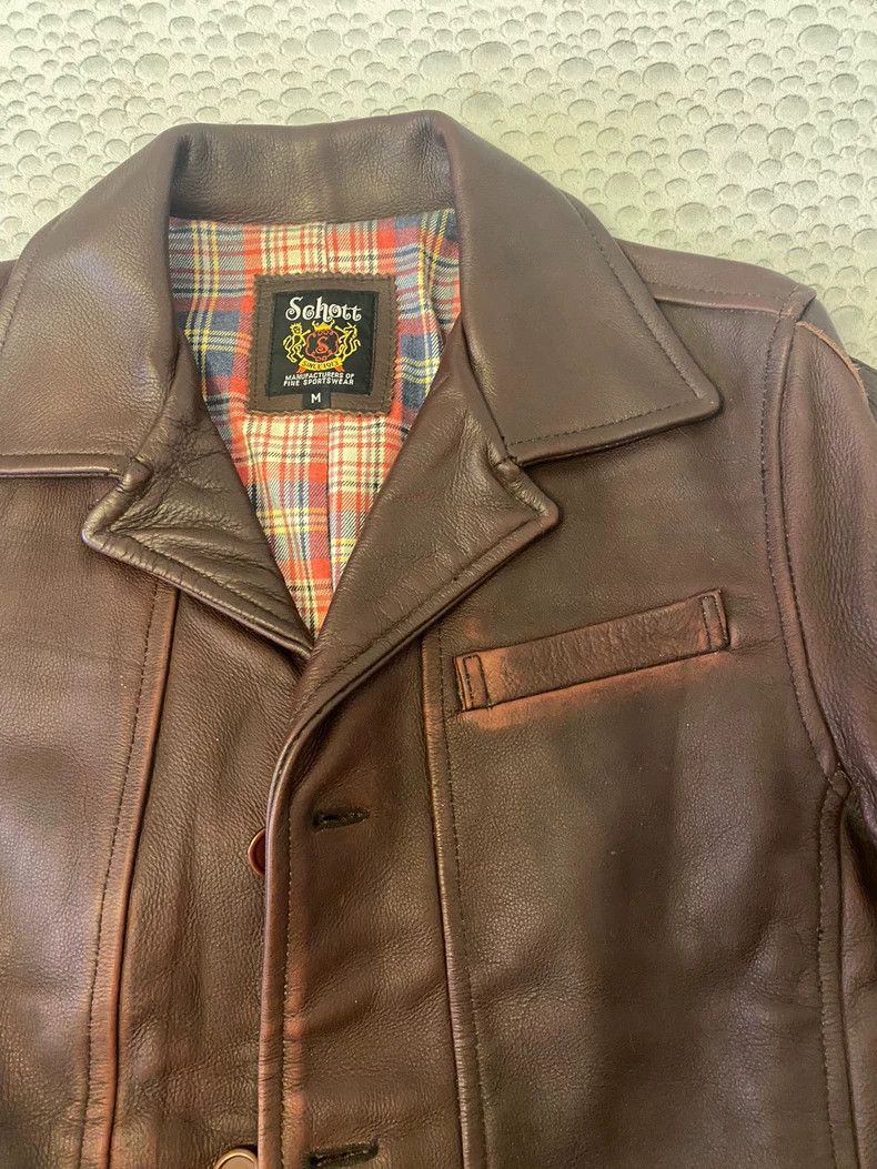 Schott Schott Wax cowhide vintage box clerk jacket Size US M / EU 48-50 / 2 - 2 Thumbnail