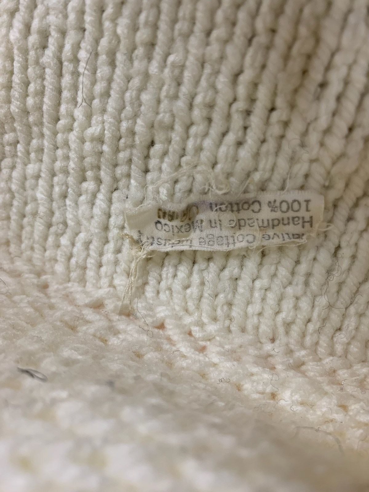 Vintage Vintage Mexican Handknit Cardigan Size US XS / EU 42 / 0 - 1 Thumbnail