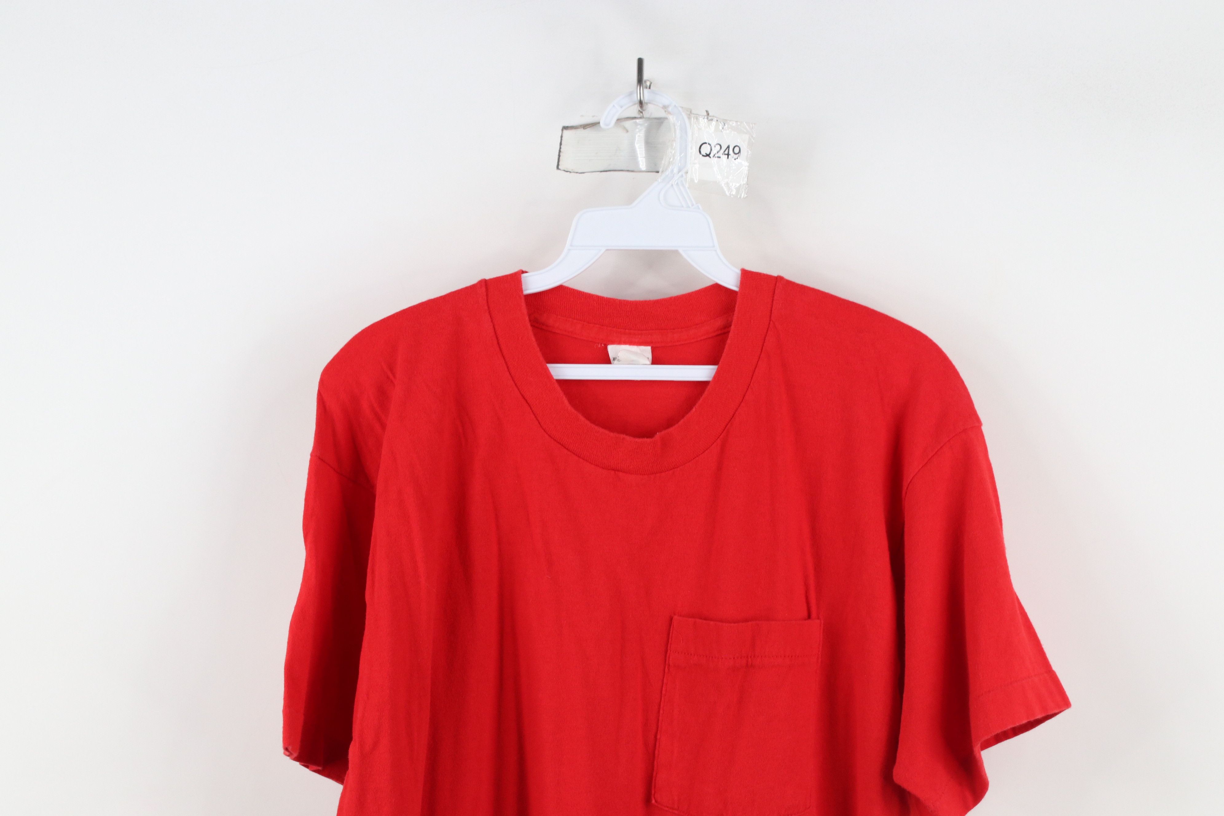 Vintage Vintage 90s Streetwear Short Sleeve Pocket T-Shirt Cotton US Size US XL / EU 56 / 4 - 2 Thumbnail