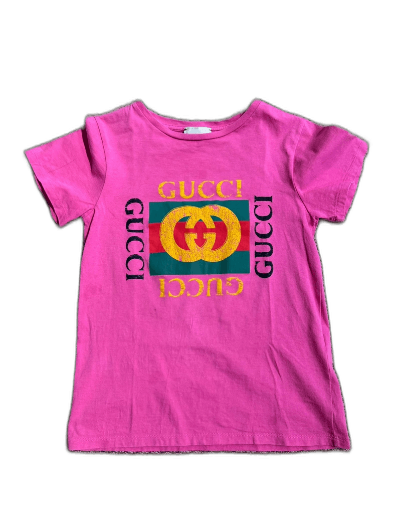 Gucci Gucci Kids Short Sleeve TShirt in Pink-2506 Size XXS / US 00 / IT 34 - 1 Thumbnail