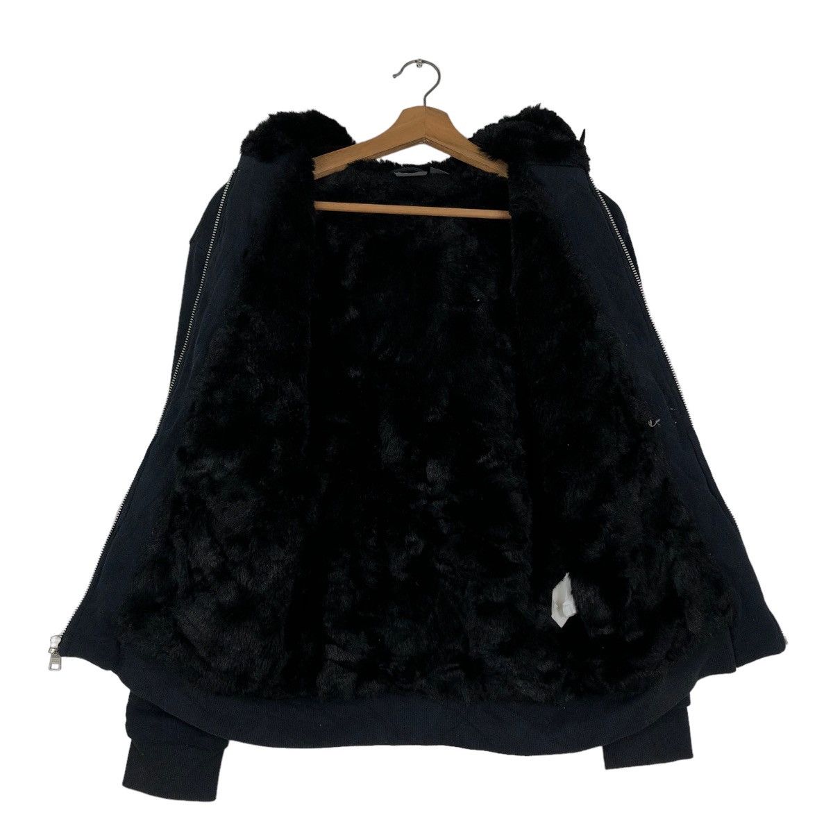 Armani Exchange 📌CROPPED BIKER JACKET ARMANI EXCHANGE MINK FUR LINING Size US XS / EU 42 / 0 - 5 Thumbnail
