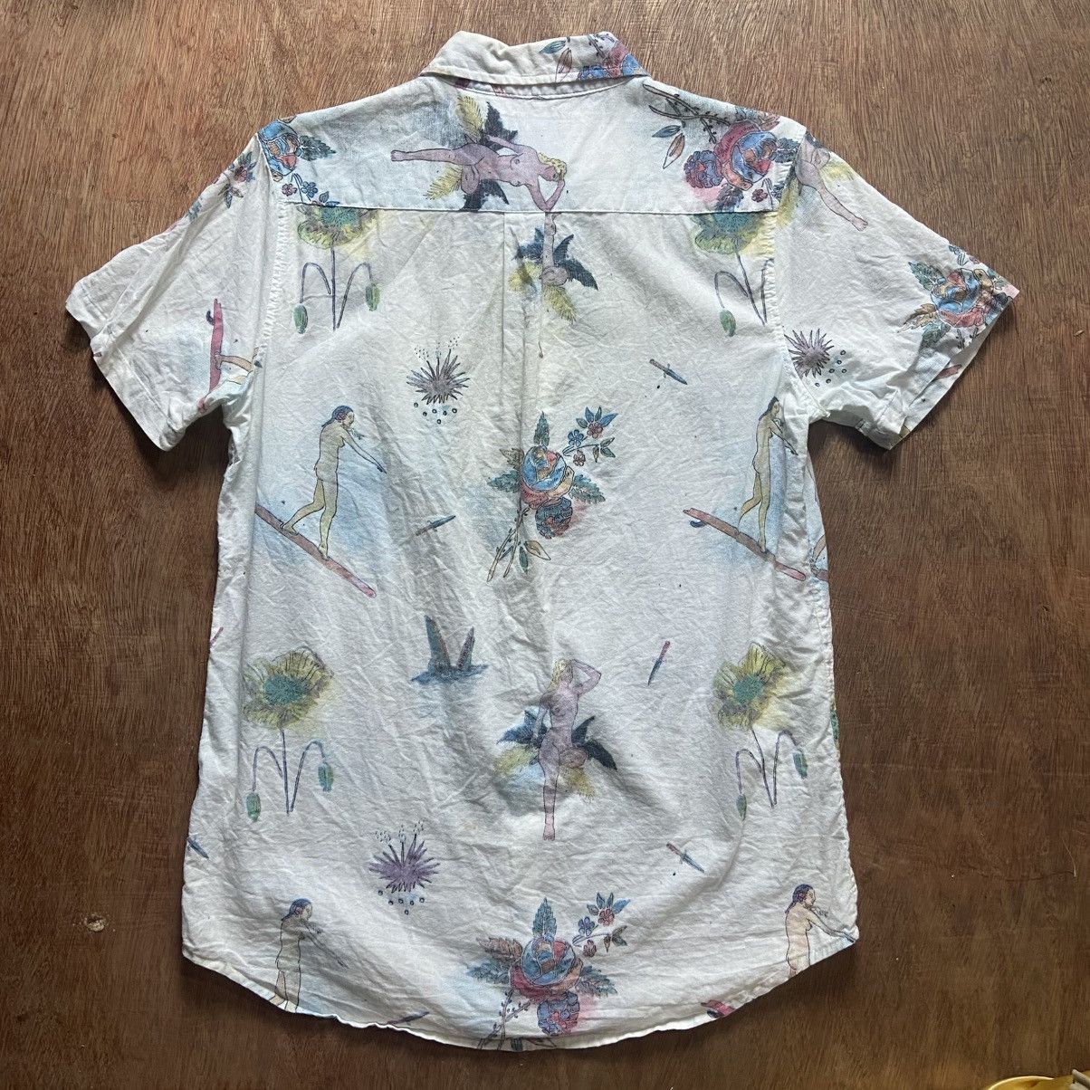 Deus Ex Machina Rare 🔥 Deus Ex Machina Naked Print Button Up Shirt Size US M / EU 48-50 / 2 - 2 Thumbnail