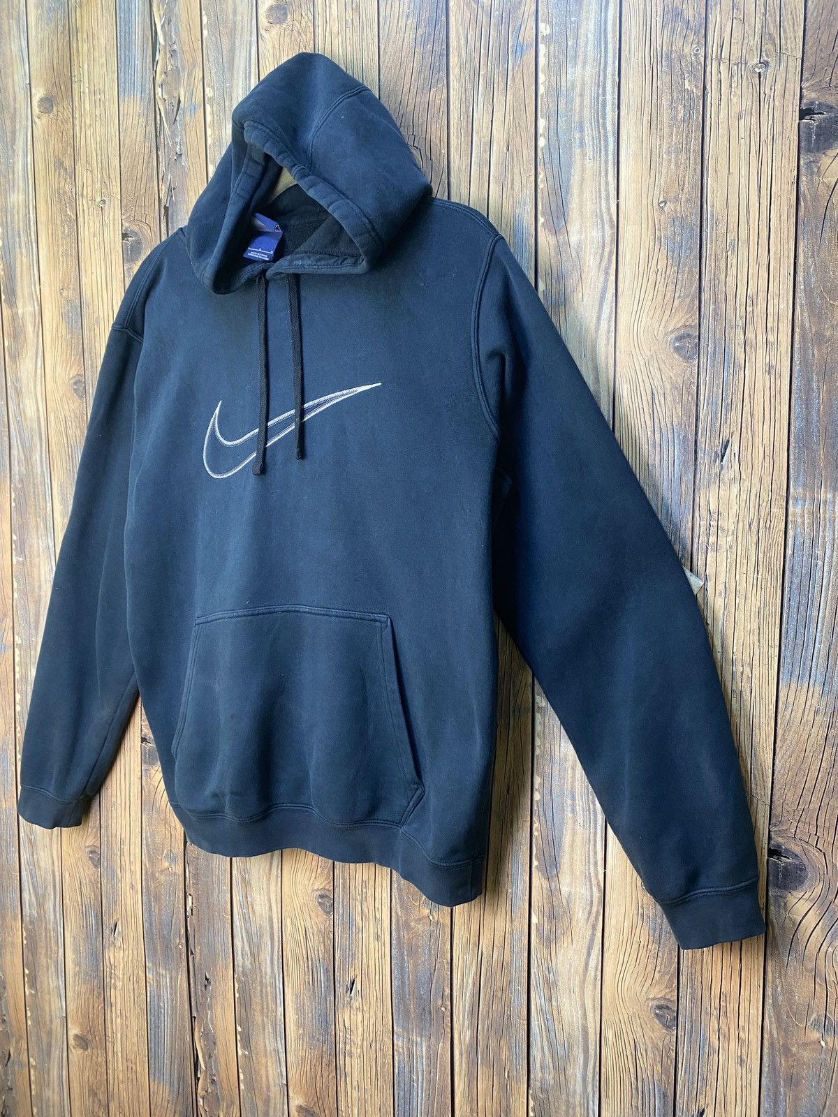 Nike × Sports Specialties × Vintage Vintage nike blue tag big swoosh hoodie Size US L / EU 52-54 / 3 - 3 Thumbnail