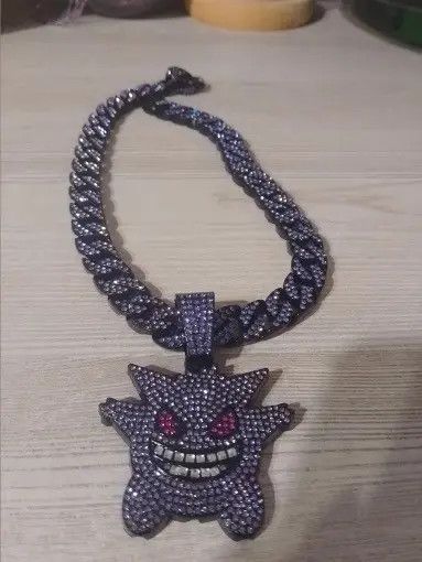 Jewelry Yoshimi x Kubo Pokemon Purple Ice Cuban Necklace Size ONE SIZE - 6 Thumbnail