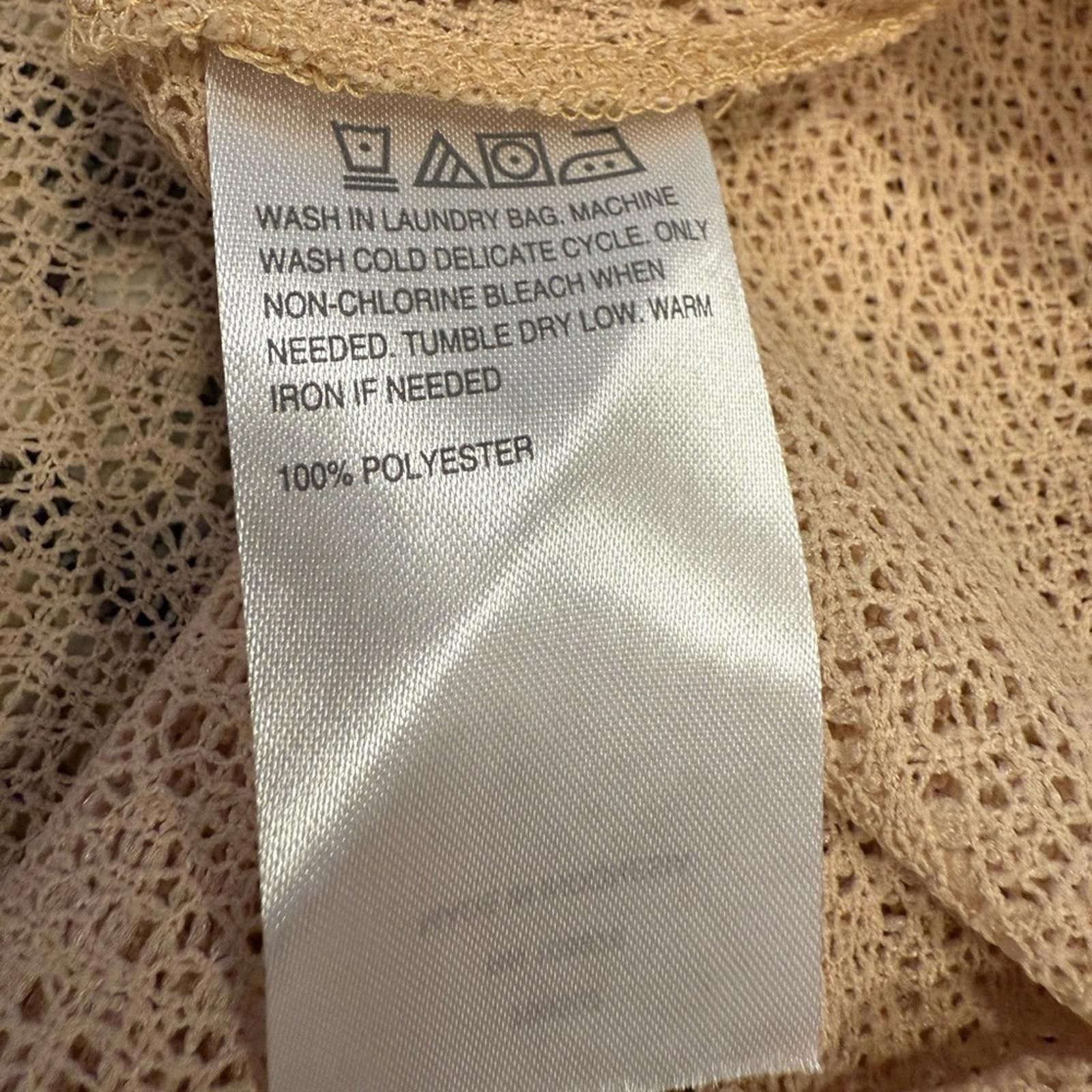 Other Colleen Lopez beige tan draped cross front into top SZ 2X/3X Size M / US 6-8 / IT 42-44 - 7 Thumbnail