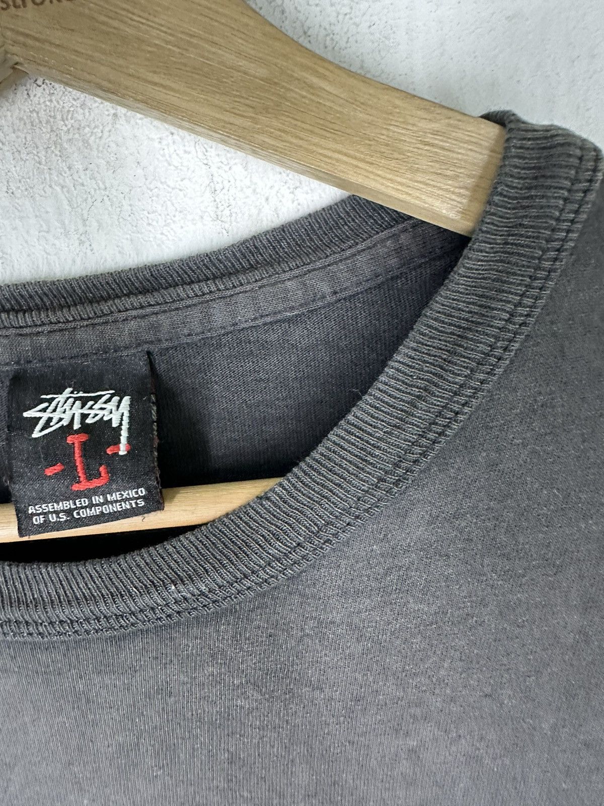 Stussy × Vintage Vintage 00’s Stussy Spellout Logo Camouflage Longsleeve Tee Size US L / EU 52-54 / 3 - 3 Thumbnail