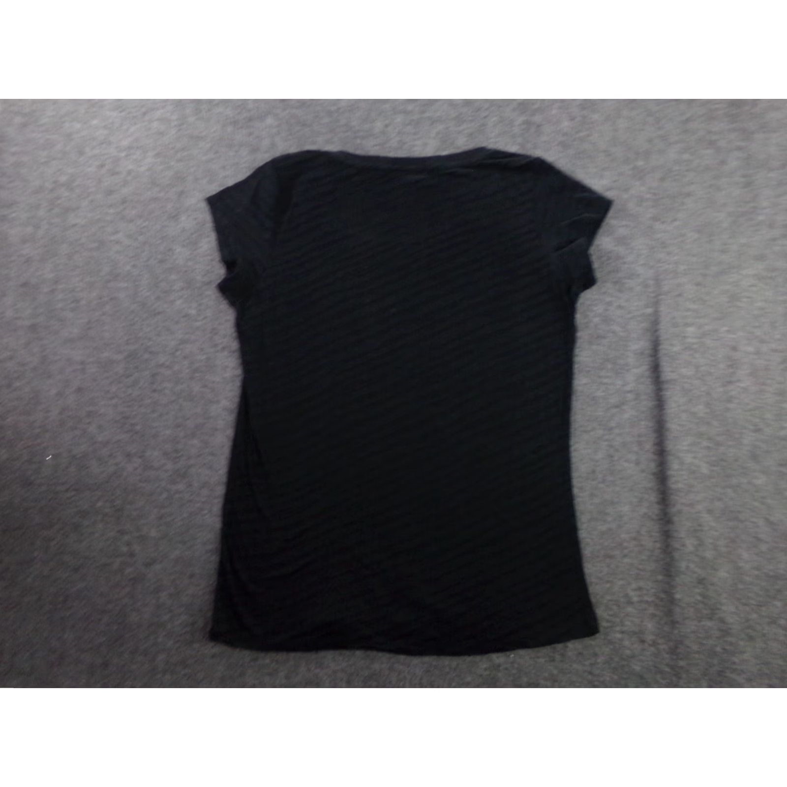 CO VINTAGE Mix Women's T-Shirt Casual Solid Black Short Sleeve Scoop Neck Cotton Blend 90s Classic Preppy Womens Size M / US 6-8 / IT 42-44 - 7 Thumbnail