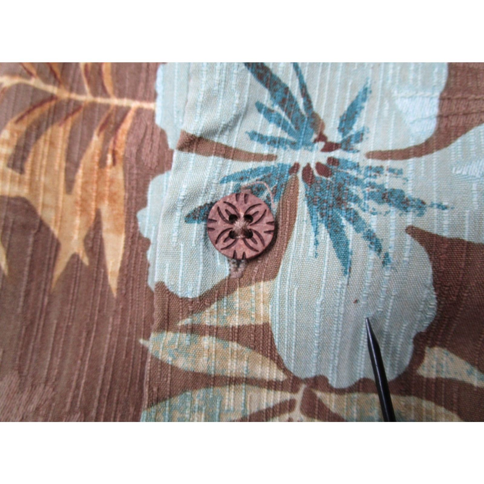 Tommy Bahama VINTAGE Tommy Bahama Shirt Men XL Brown Floral Hibiscus Hawaiian Short Sleeve Silk Casual Size US XL / EU 56 / 4 - 5 Thumbnail