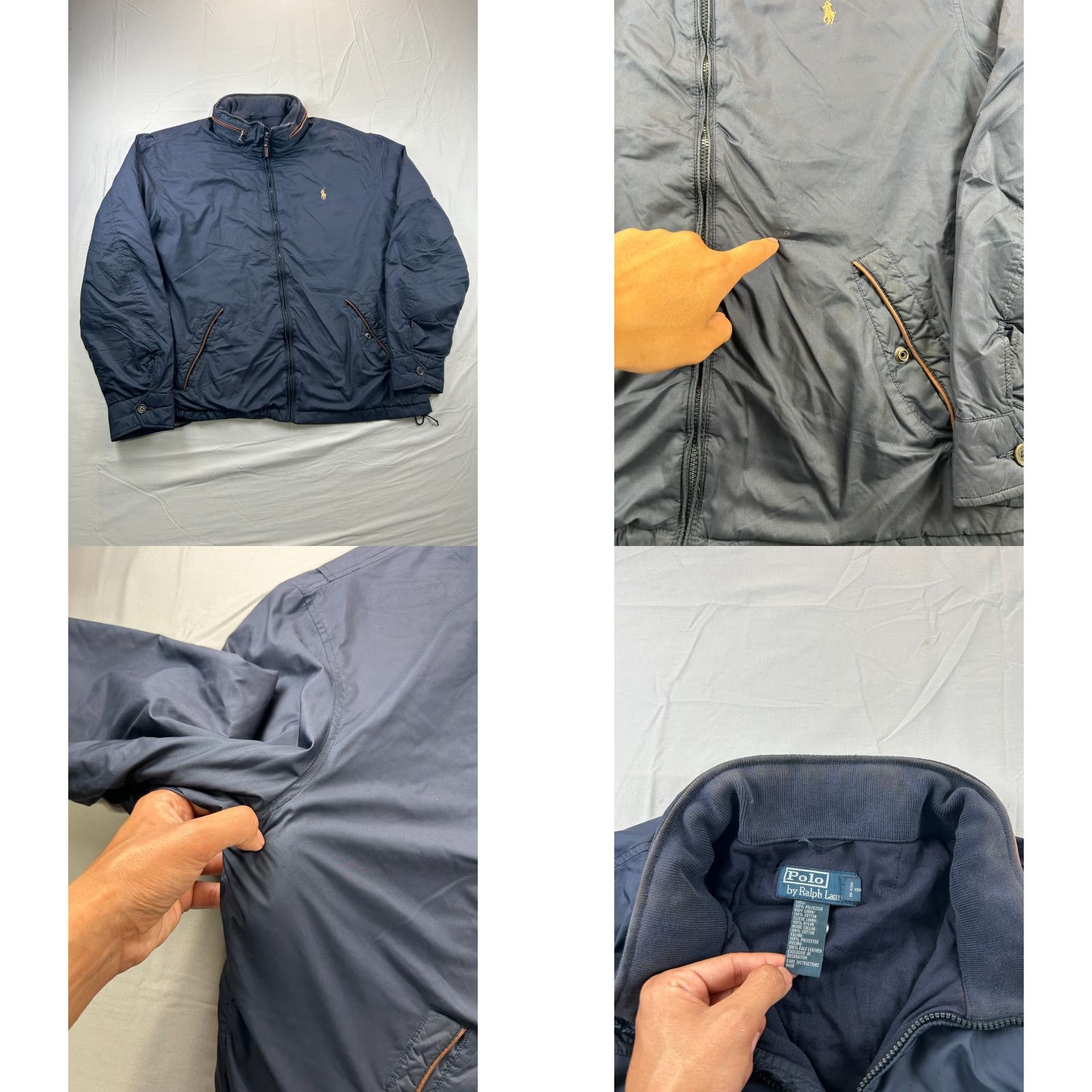 Polo Ralph Lauren Polo Ralph Lauren Softshell Jacket XL Zip Up Packable Windbreaker Navy Blue Polo Ralph Lauren Size US XL / EU 56 / 4 - 8 Thumbnail