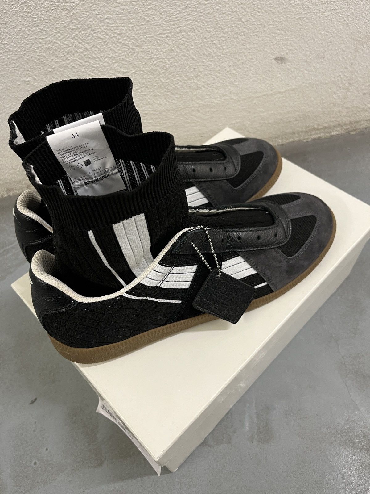 Maison Margiela Maison Margiela Sock Sneakers Hybrid GAT Black White Size US 11 / EU 44 - 3 Thumbnail