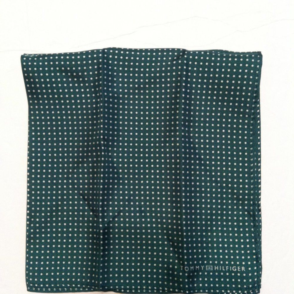 Tommy Hilfiger TOMMY HILFIGER MENS NEW SILK POCKET SQUARE 13.5" X 13.5" Size ONE SIZE - 2 Thumbnail