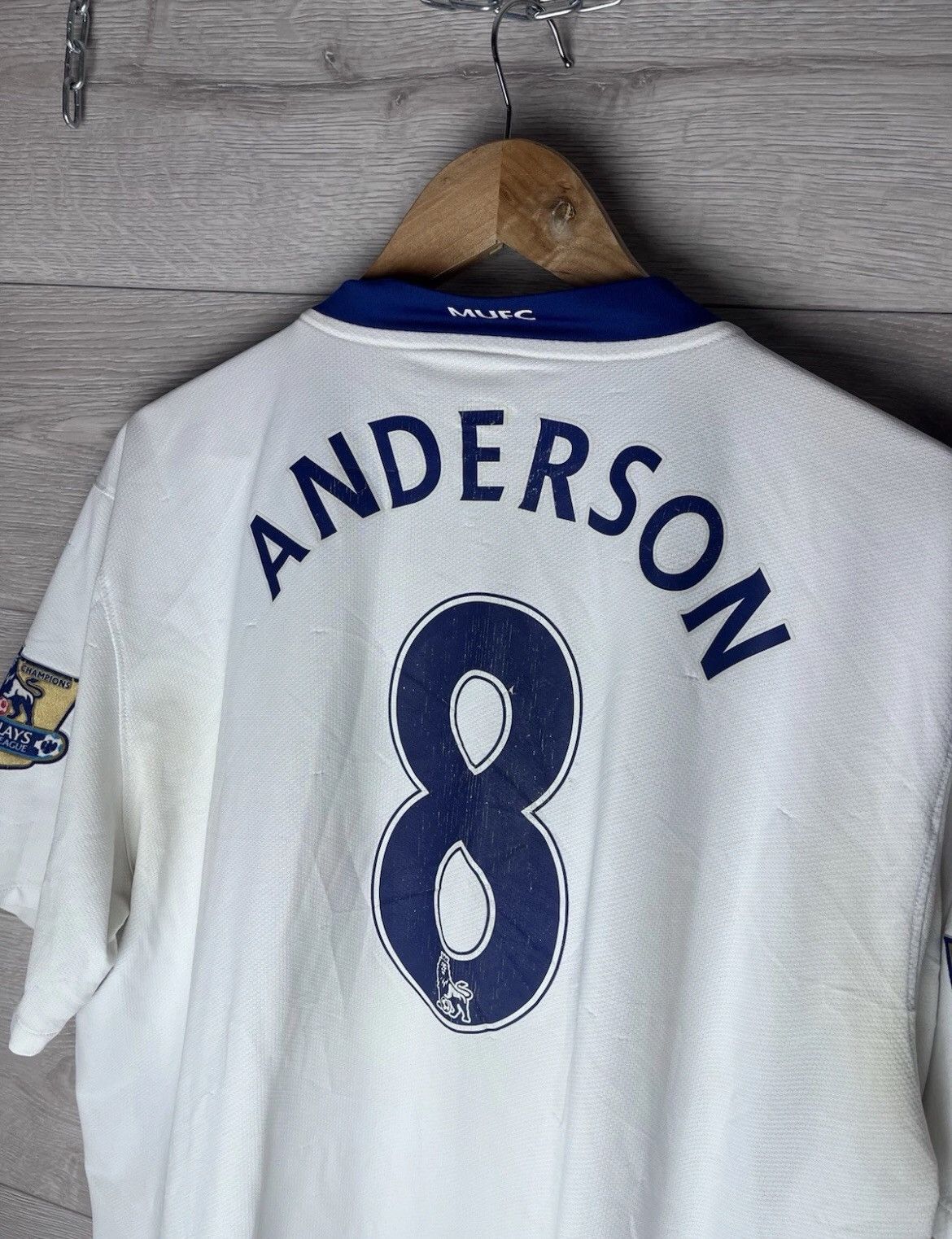 Nike SOCCER JERSEY NIKE FC MANCHESTER UNITED ANDERSON #8 DRI-FIT Size US XXL / EU 58 / 5 - 7 Thumbnail