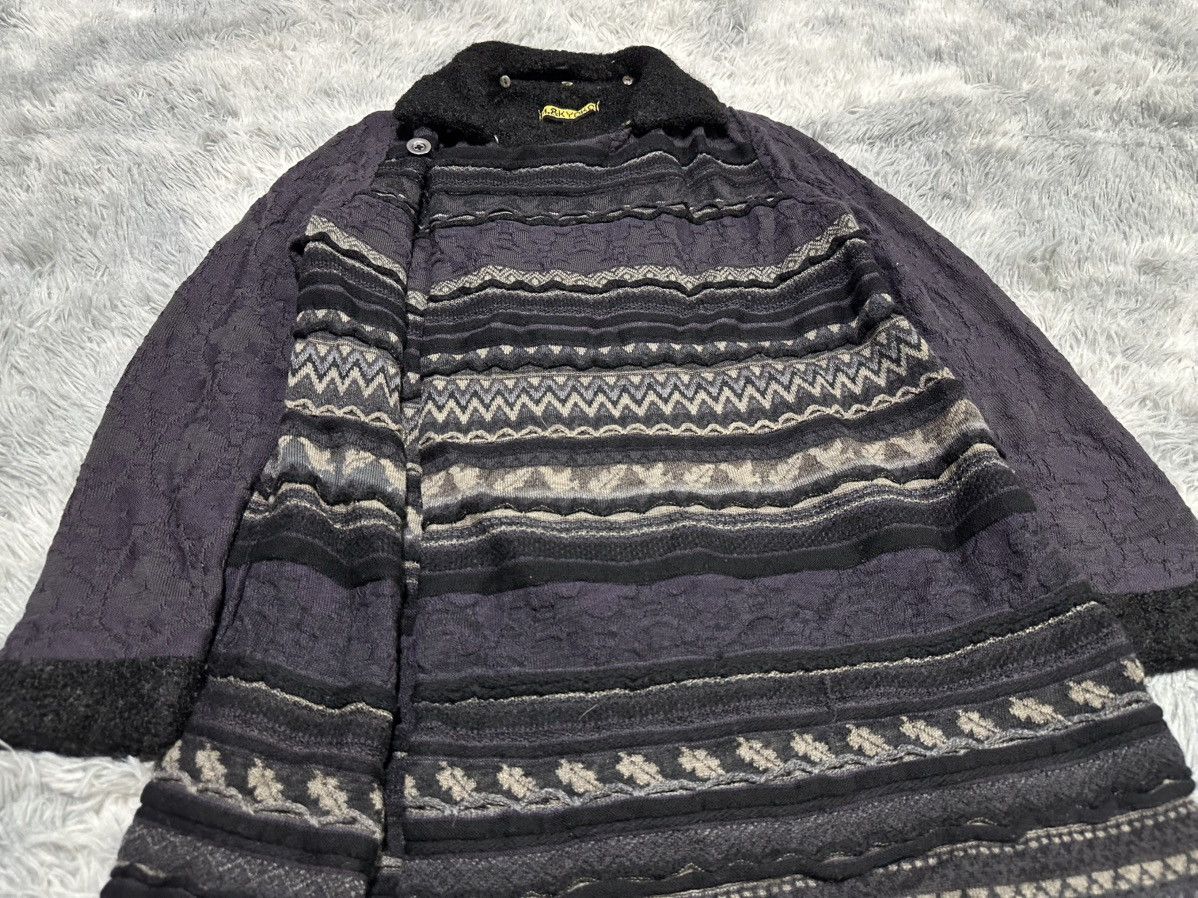 Japanese Brand 🔥Rare Archive M.&Kyoko Crafted Knit Asymmetric Cloaks Size US L / EU 52-54 / 3 - 6 Thumbnail
