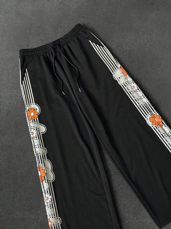 Japanese Brand Haruno x Kato Wide Stripe Drip Y2K Sweatpants Size US 32 / EU 48 - 7 Thumbnail