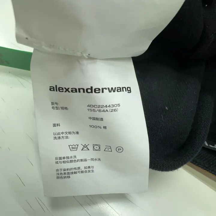 Alexander Wang Alexander Wang Black Wide-Leg Denim Trousers - Size 26" / US 2 / IT 38 - 4 Thumbnail