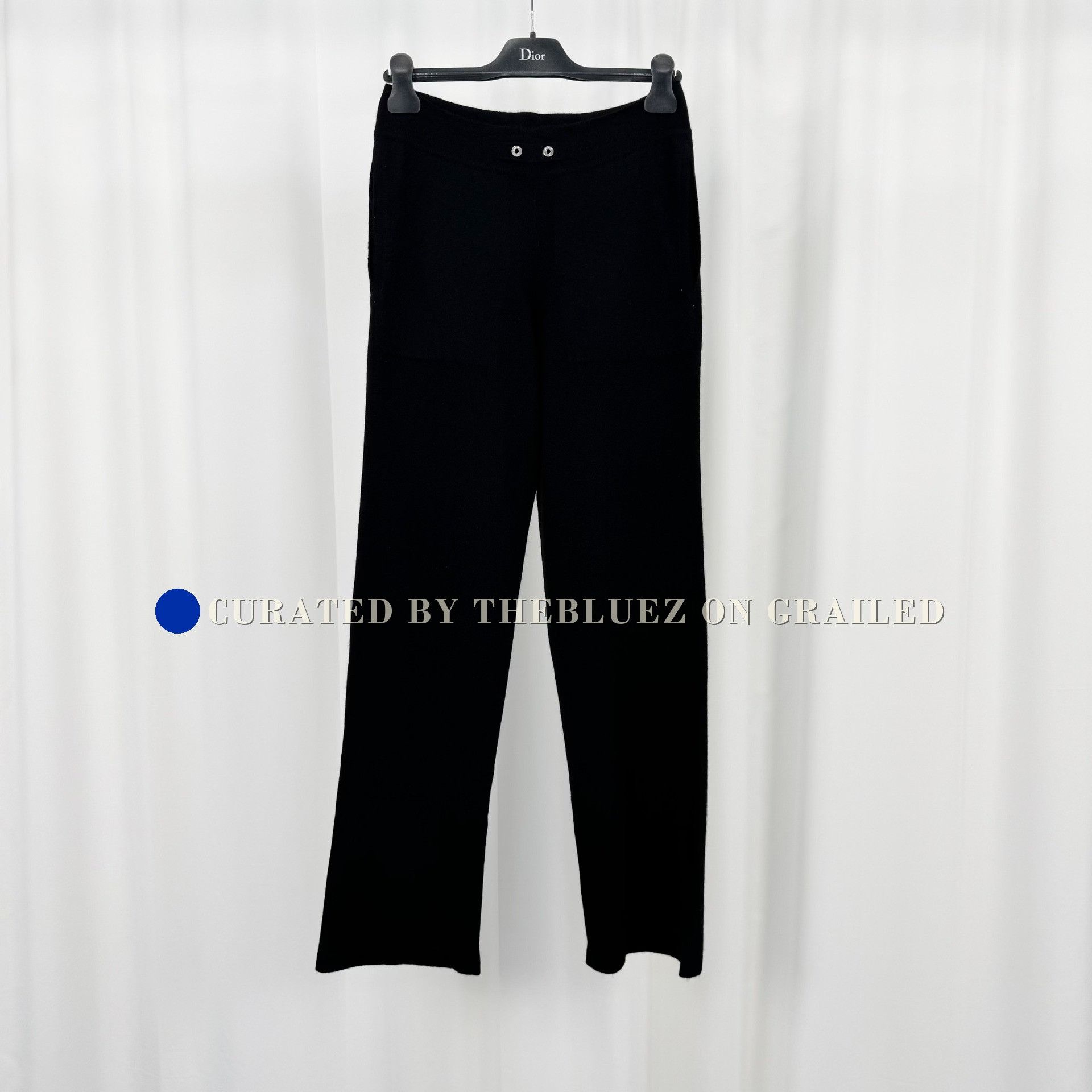 Chanel Chanel Black Cashmere Knit Trousers Size 34" / US 12 / IT 48 - 1 Thumbnail