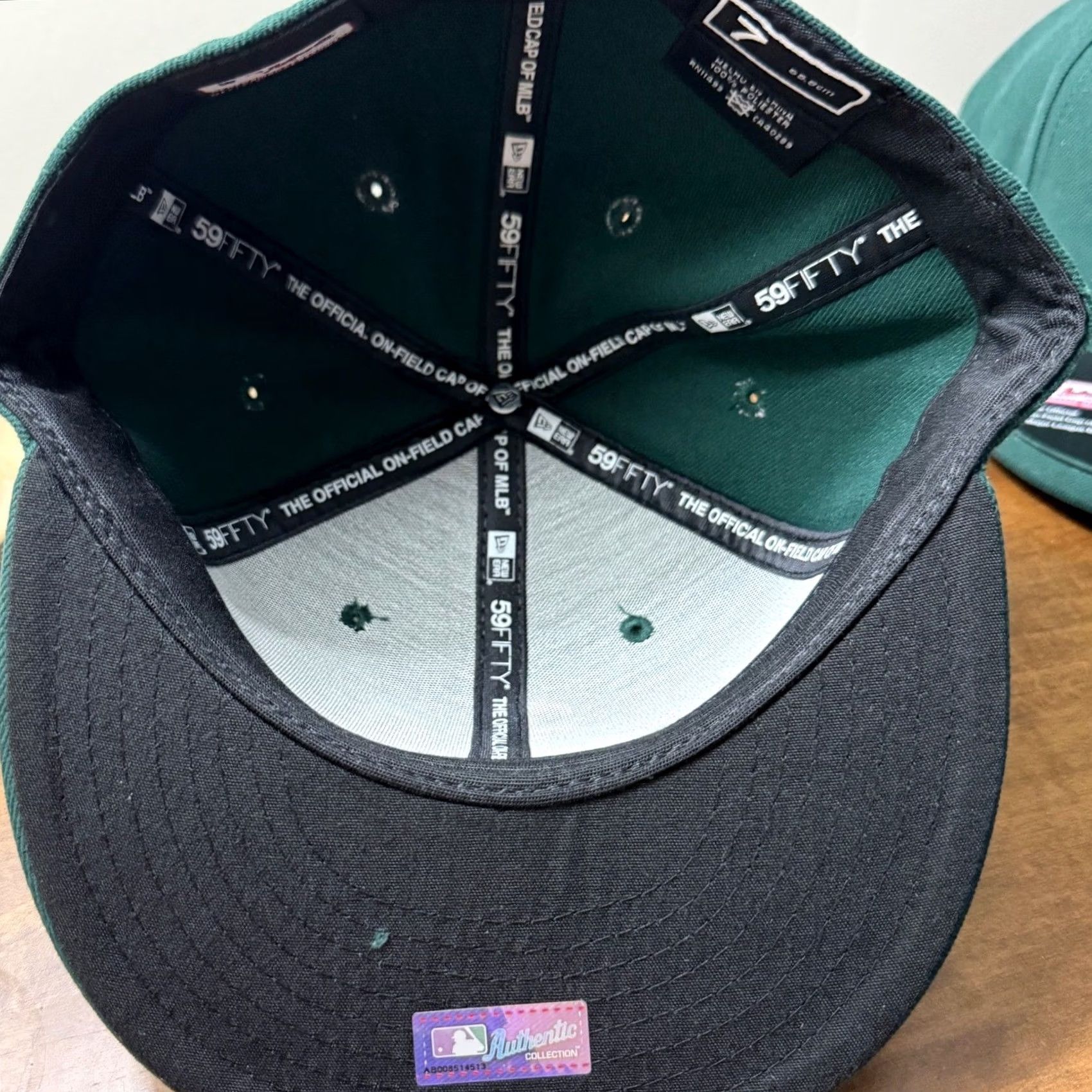 New Era New Era Oakland Athletics Hat 59FIFTY Fitted MLB Green 7 Mens Cap Size ONE SIZE - 7 Thumbnail
