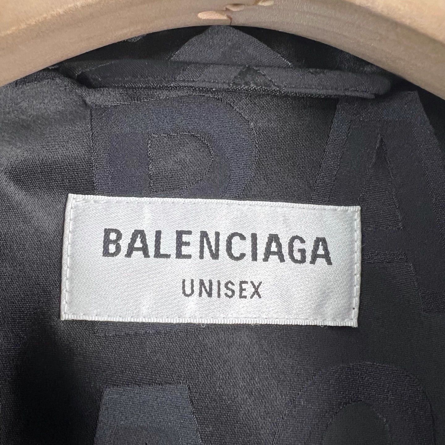 Balenciaga Balenciaga all-over logo silk suit jacket Size US L / EU 52-54 / 3 - 8 Thumbnail