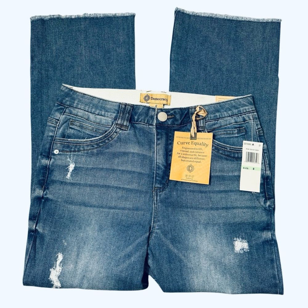 Other NWT New Democracy Ab Tech High Rise Cropped Itty Bitty Flar Size 30" / US 8 / IT 44 - 3 Thumbnail