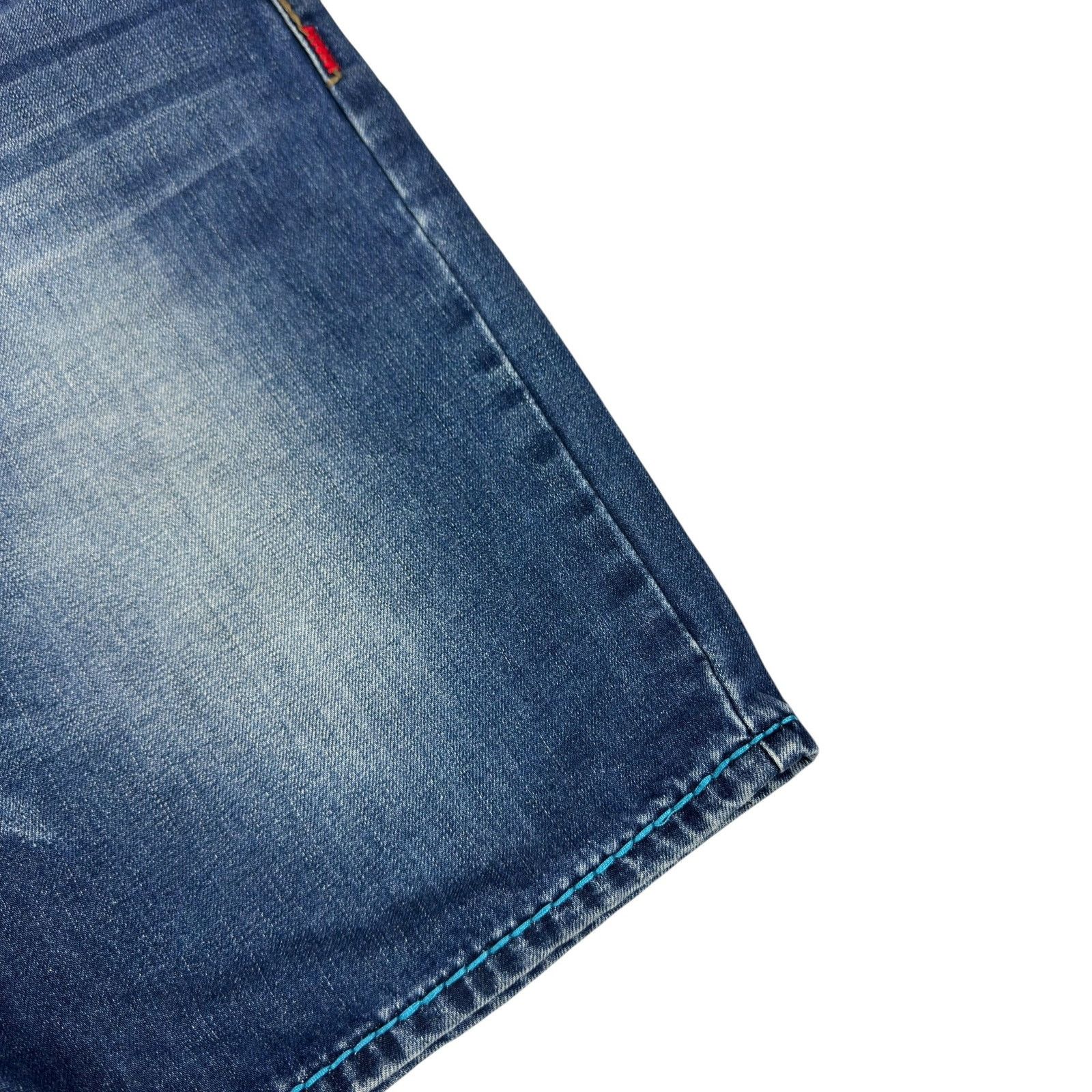 True Religion True Religion Men's Blue Cotton High Rise Bermuda Shorts 34 Size US 34 / EU 50 - 7 Thumbnail