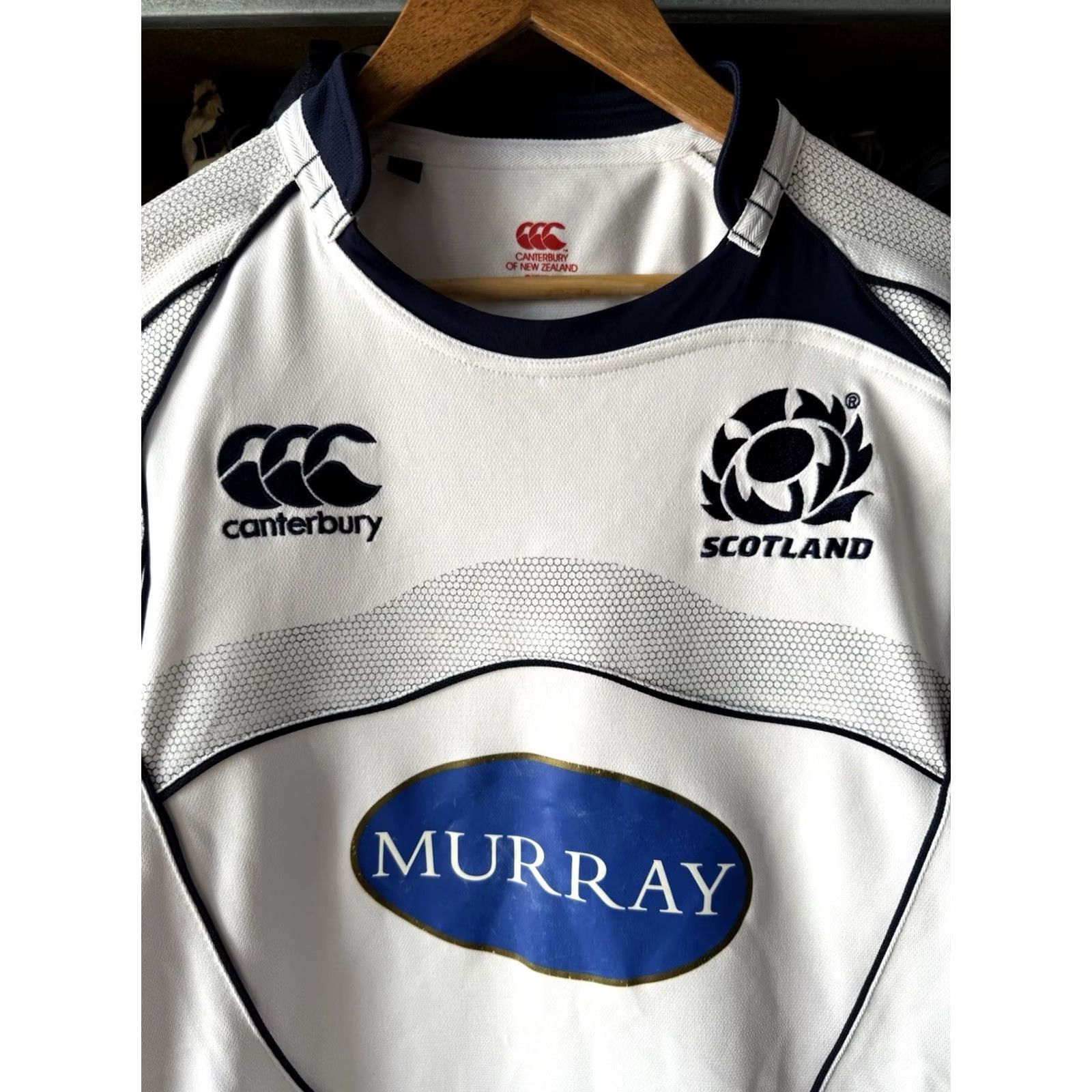 Vintage SCOTLAND RUGBY Canterbury 2007 2008 White Men’s M Shirt Jersey Rugby Jersey 90s Sports Size US M / EU 48-50 / 2 - 3 Thumbnail