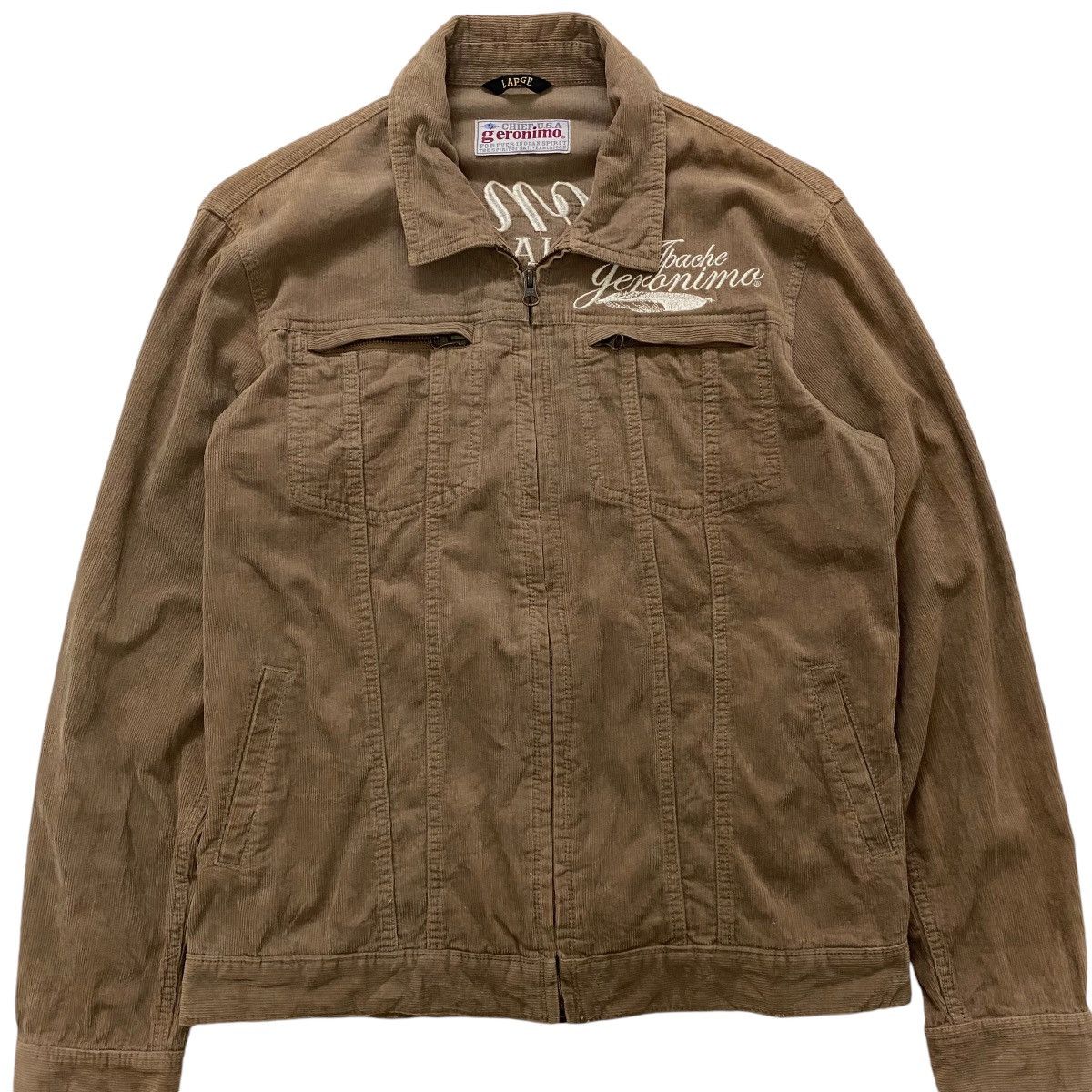 Vintage ☀️Gerinimo Arizona Tribes Native corduroy zipper jacket Size US S / EU 44-46 / 1 - 3 Thumbnail