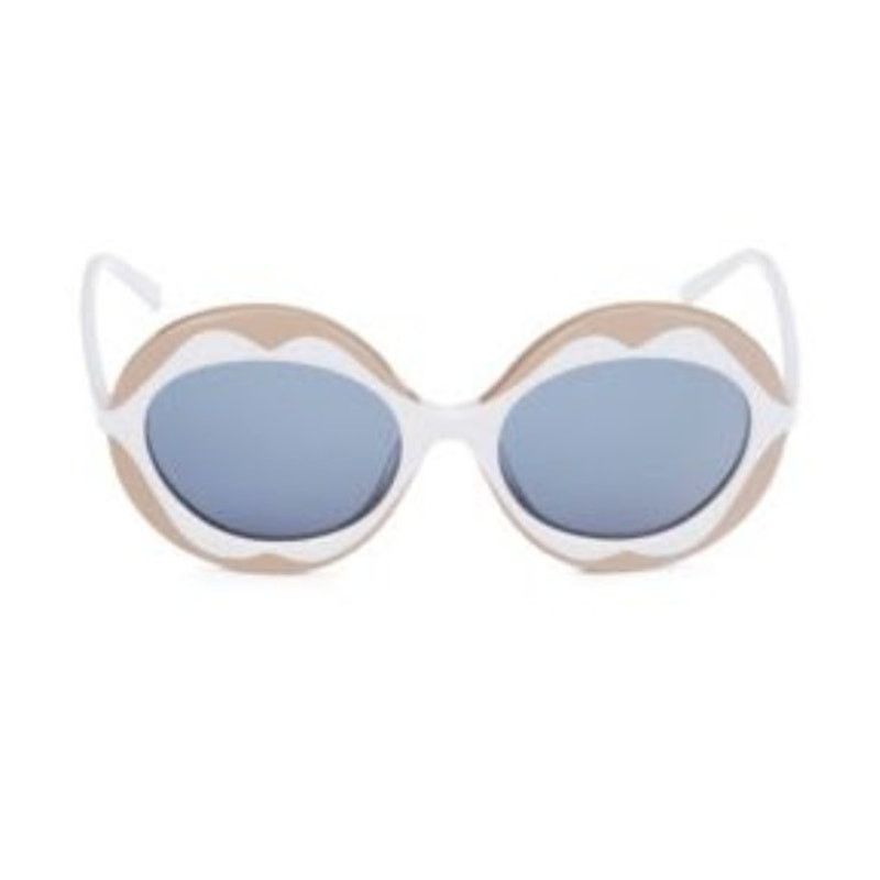 Marni Marni 53mm Round flower Sunglasses ice beige Size ONE SIZE - 1 Thumbnail