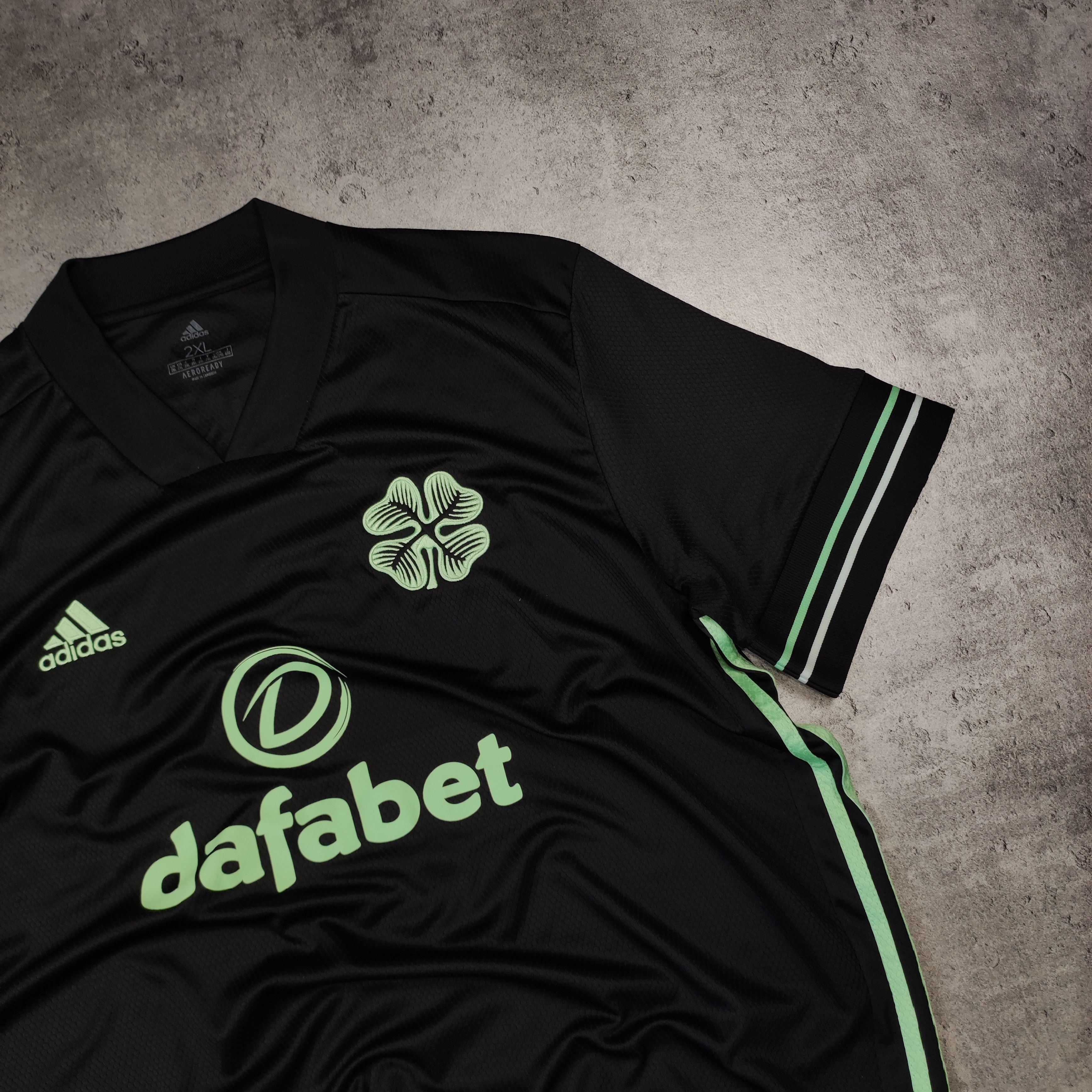 Adidas RARE Adidas x Celtic Glasgow Third Football Black Jersey Size US XXL / EU 58 / 5 - 3 Thumbnail