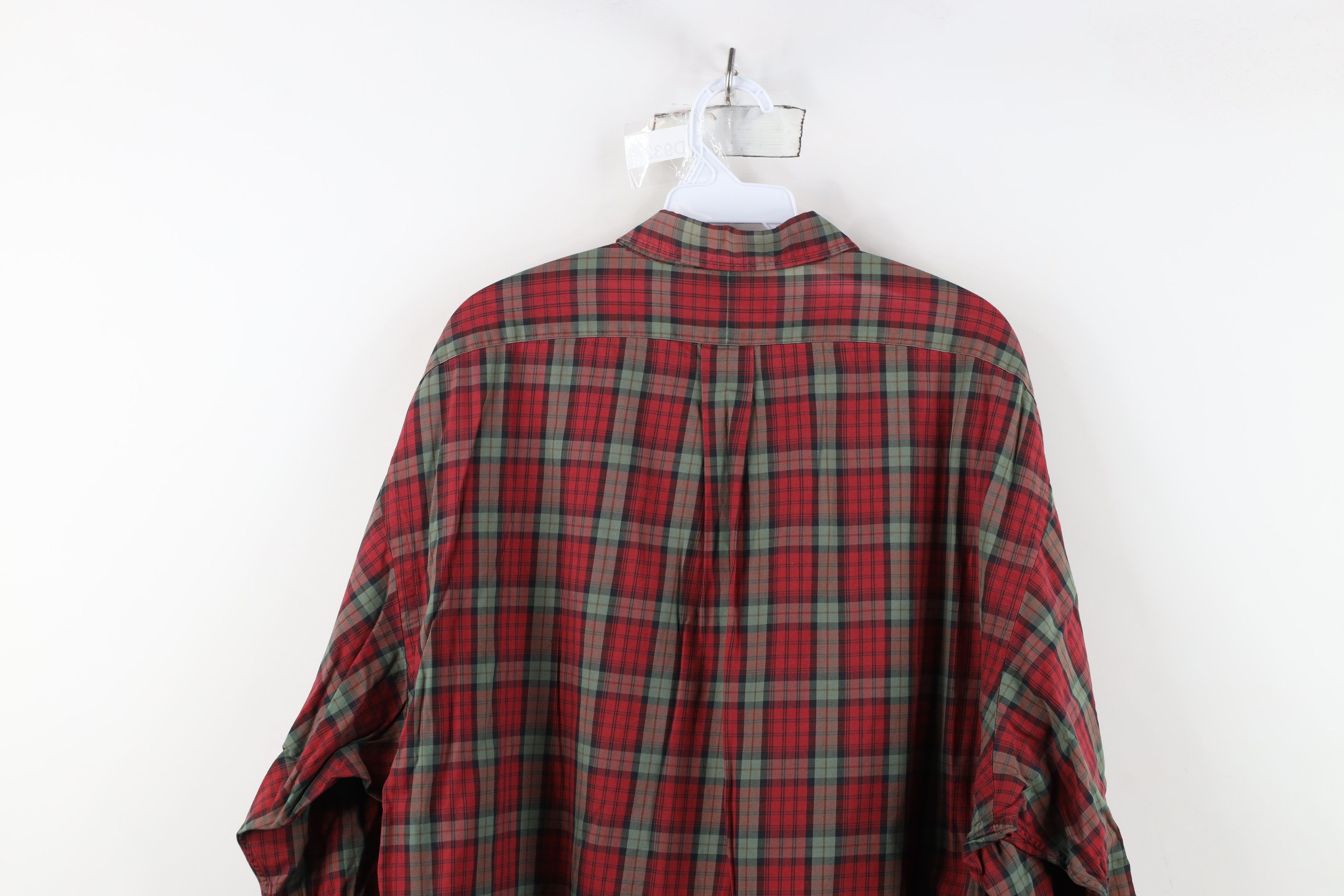 Ralph Lauren Vintage 90s Ralph Lauren Pocket Collared Button Shirt Plaid Size US XL / EU 56 / 4 - 13 Thumbnail