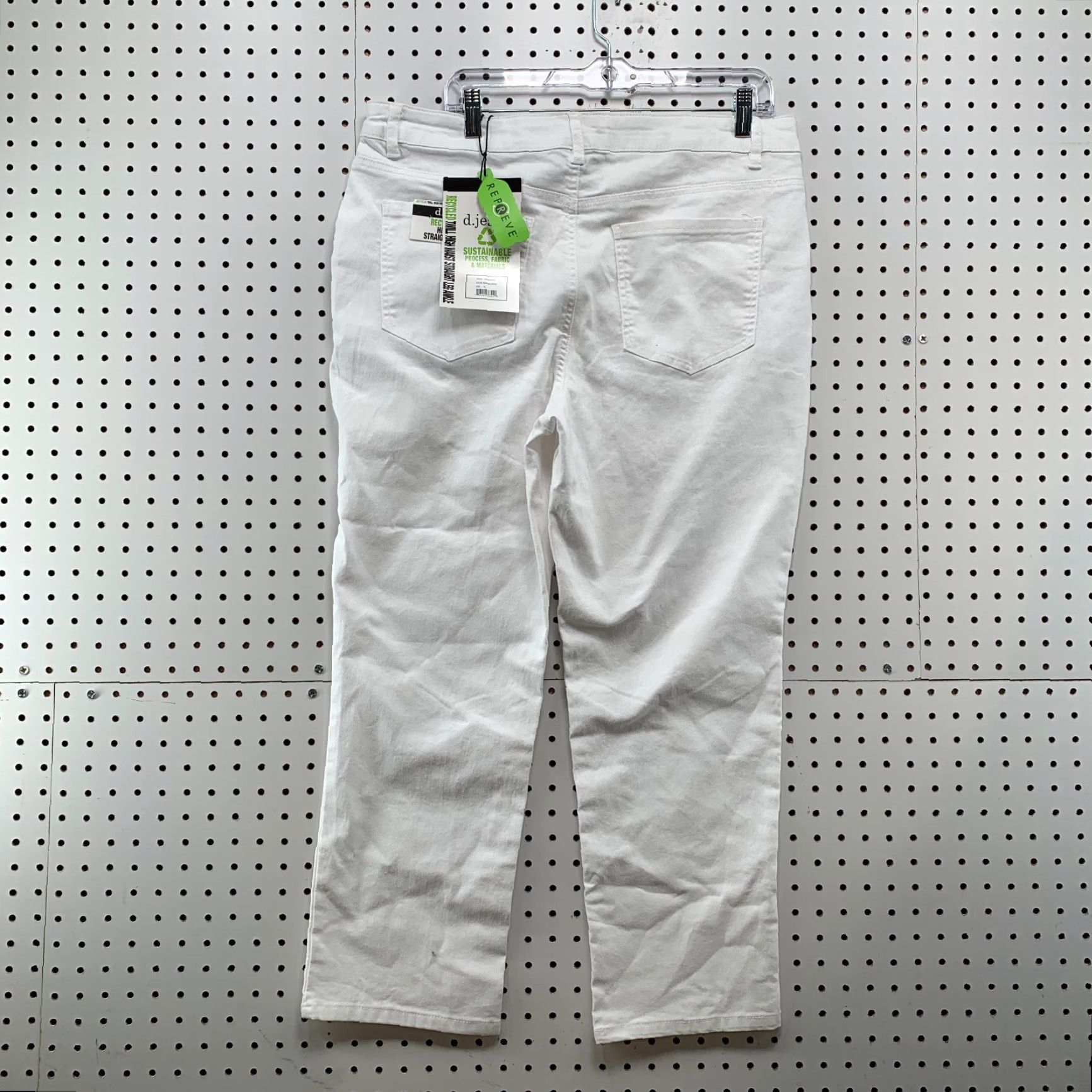 Vintage D.Jeans White Twill Pants Womens 14 High Waist Straight Ankle NWT Studded Pants Womens 14 White Twill Straight Ankle NWT Studded Size 36" / US 14 / IT 50 - 6 Thumbnail