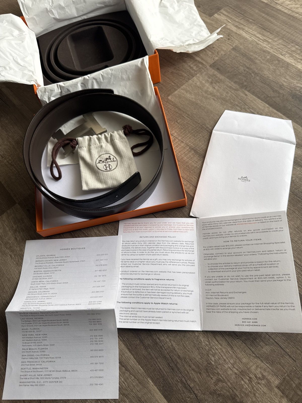 Hermes Hermes belt Size 32 - 18 Thumbnail
