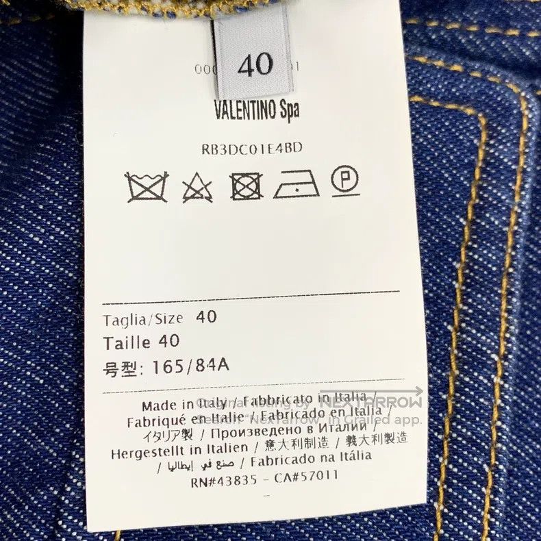 Other Valentino Dark blue butterfly embroidered denim jacket Size M / US 6-8 / IT 42-44 - 6 Thumbnail