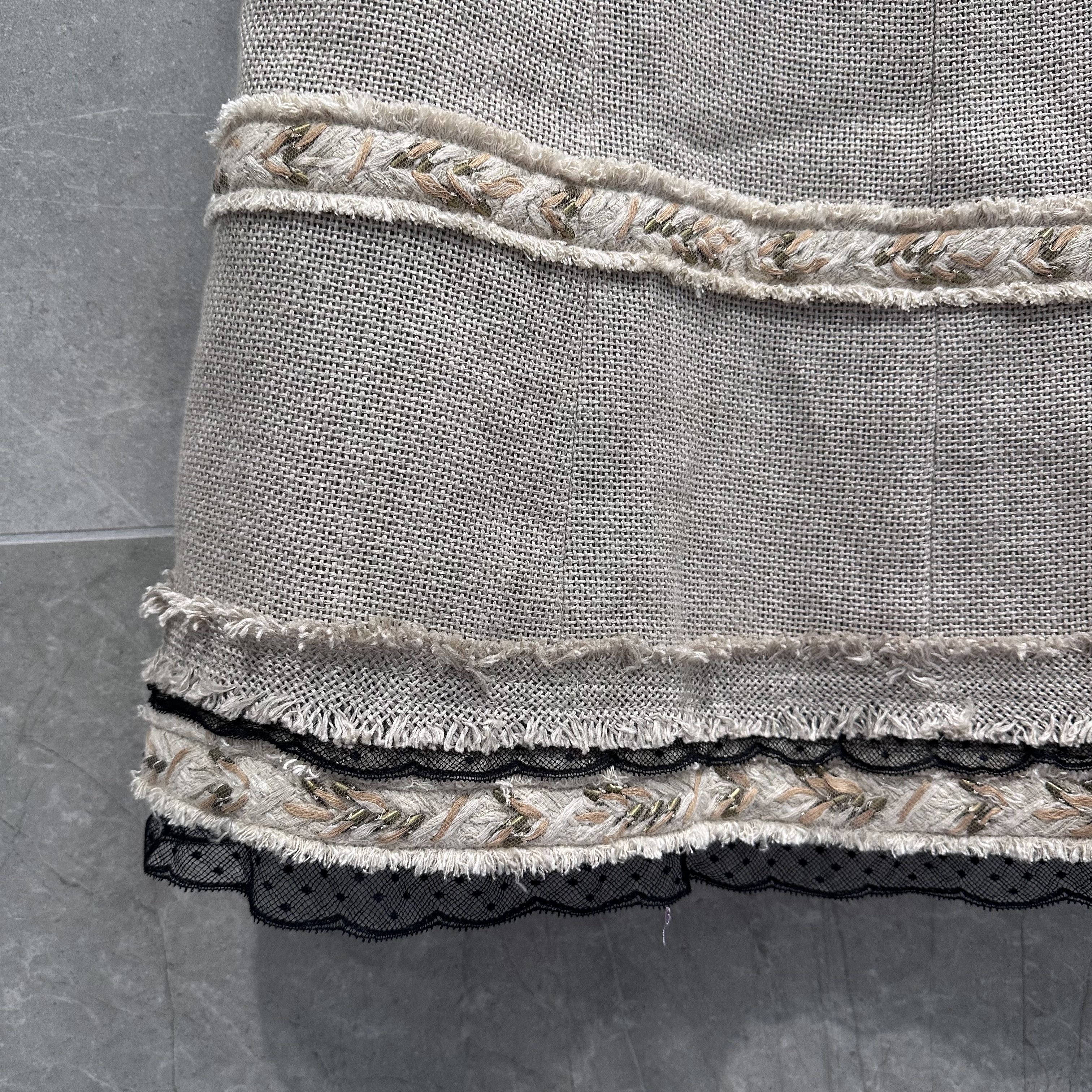 Chanel CHANEL S10 A-line linen dreas Size XS / US 0-2 / IT 36-38 - 5 Thumbnail