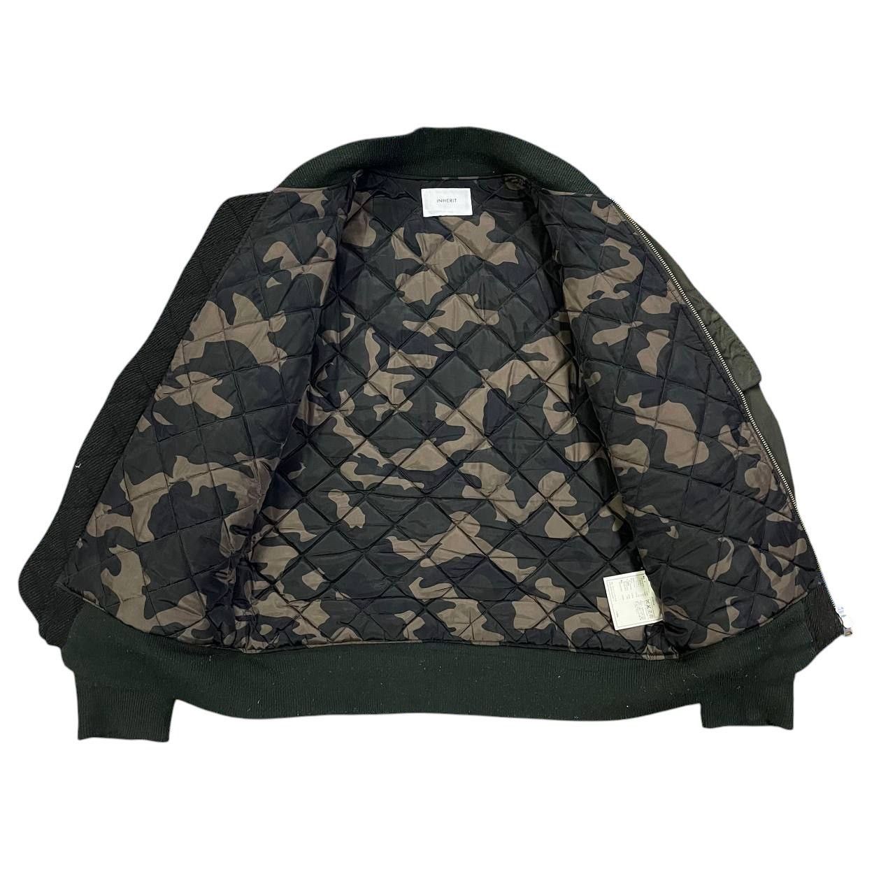 Japanese Brand Inherit Wool Bomber Jacket Camo Quilted Size US M / EU 48-50 / 2 - 6 Thumbnail