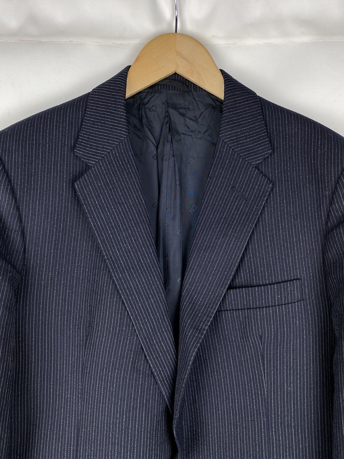 Christian Dior Monsieur × Dior × Vintage Christian Dior Monsieur vintage wool striped blazer jacket Size 44R - 8 Thumbnail