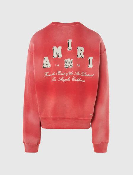 Amiri o1mle1024 Vintage Collegiate Crewneck Sweater in red Size US L / EU 52-54 / 3 - 3 Thumbnail