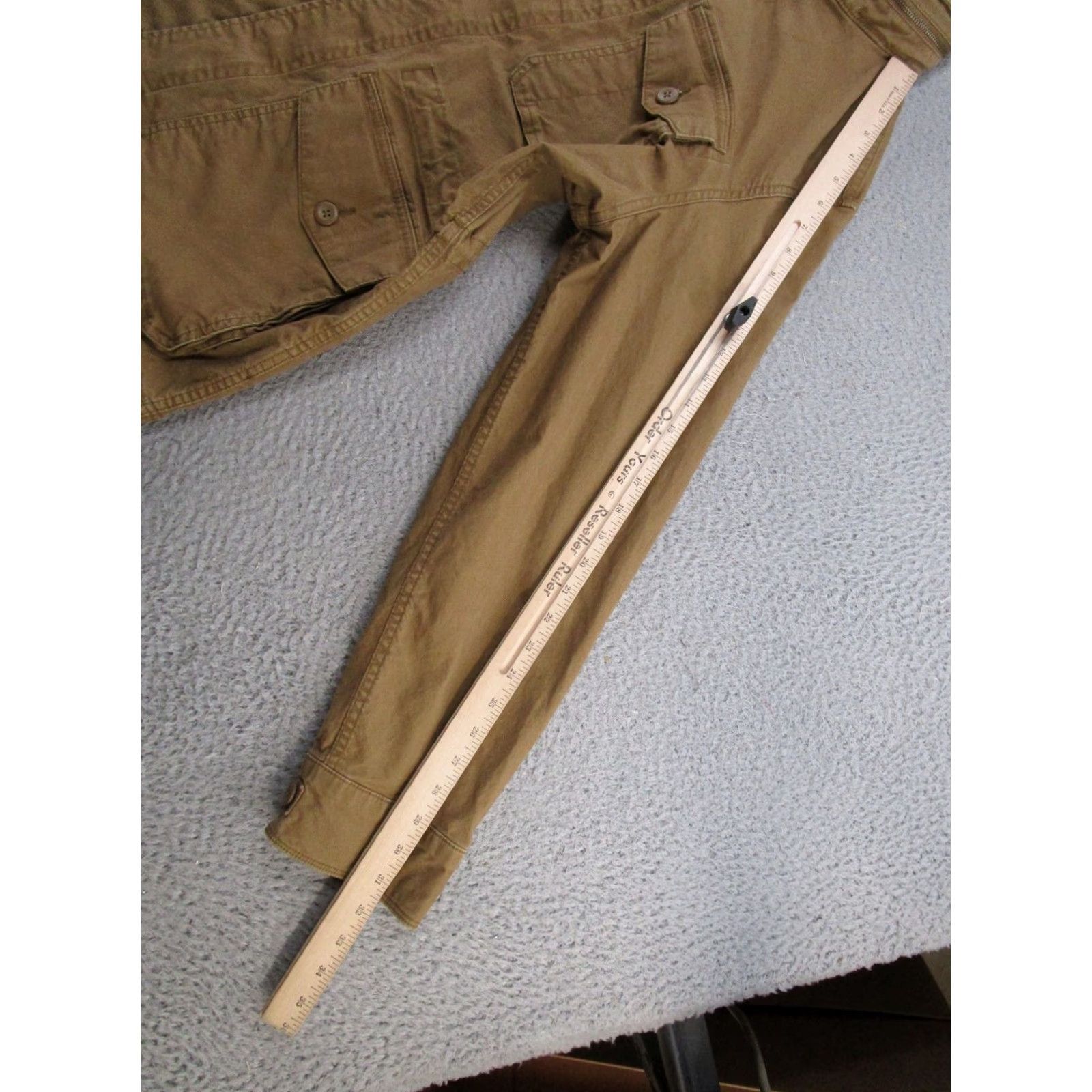 Old Navy Old Navy Mens Full Zip Packable Hood Canvas Jacket Mens SZ L Utility Army Heavy Jacket Mens L Beige Army Size US L / EU 52-54 / 3 - 7 Thumbnail