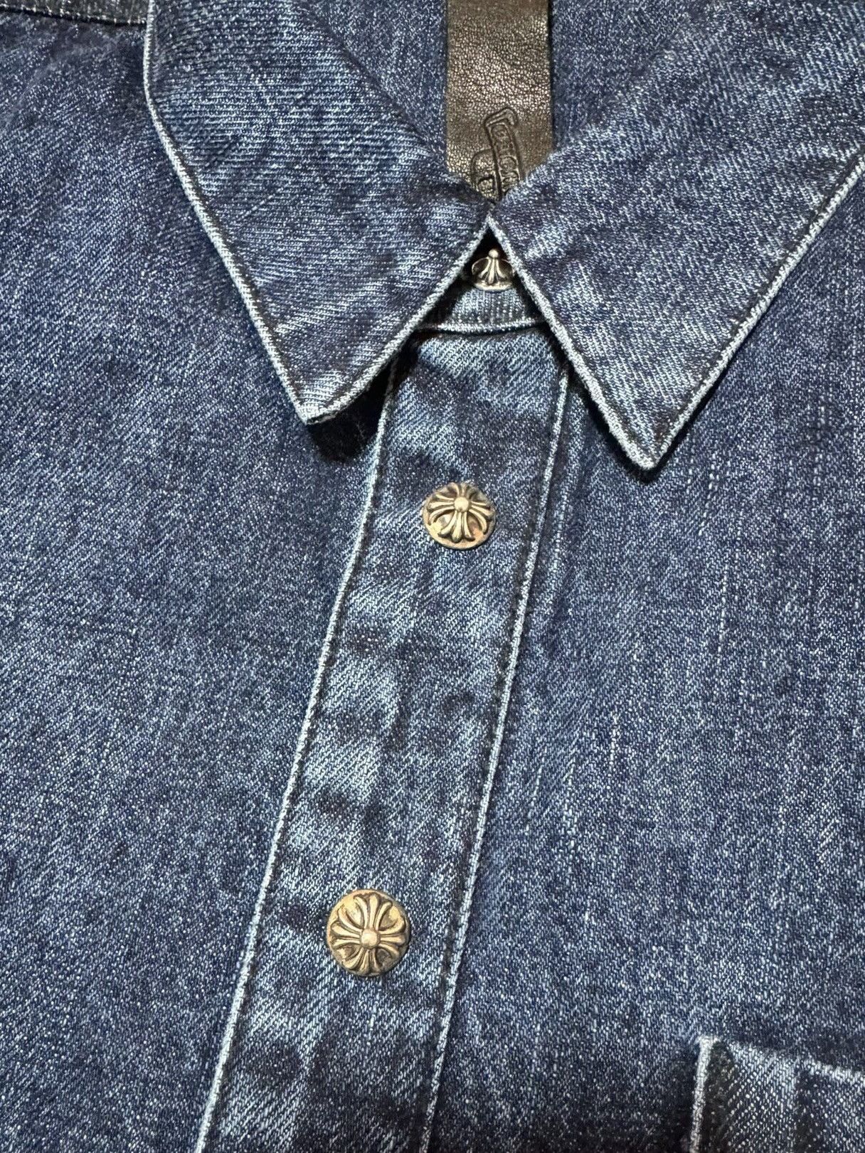 Chrome Hearts Chrome Hearts M Denim Cross Patches Shirt Size US M / EU 48-50 / 2 - 8 Thumbnail