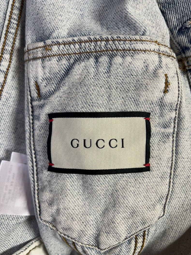 Gucci Gucci Towel bear embroidered letter denim jacket 2503-Nexta Size US M / EU 48-50 / 2 - 3 Thumbnail