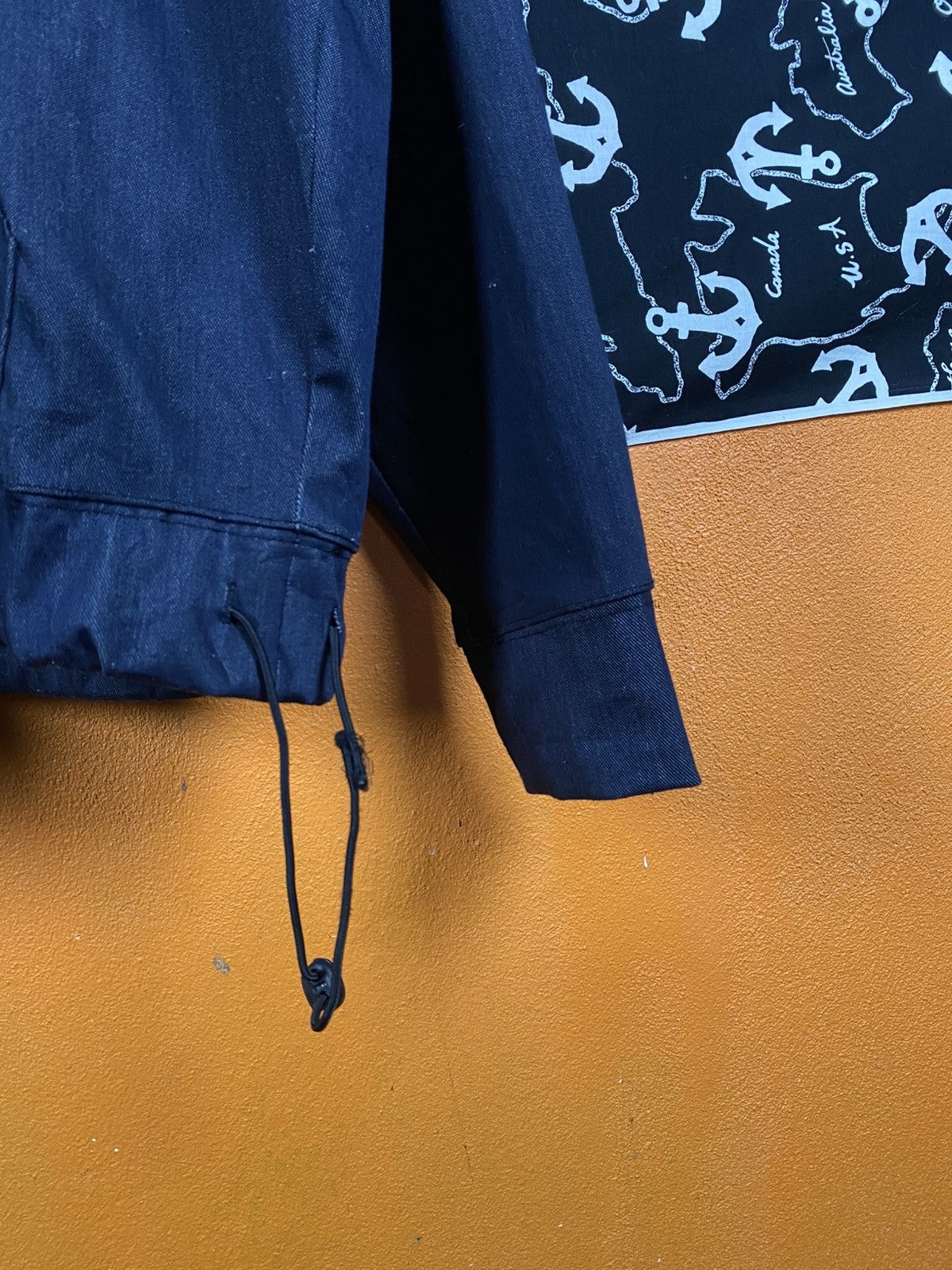 Japanese Brand SISBURMA Navy Blue Pullover Hoodie | Minimalist Casual Size US XL / EU 56 / 4 - 8 Thumbnail