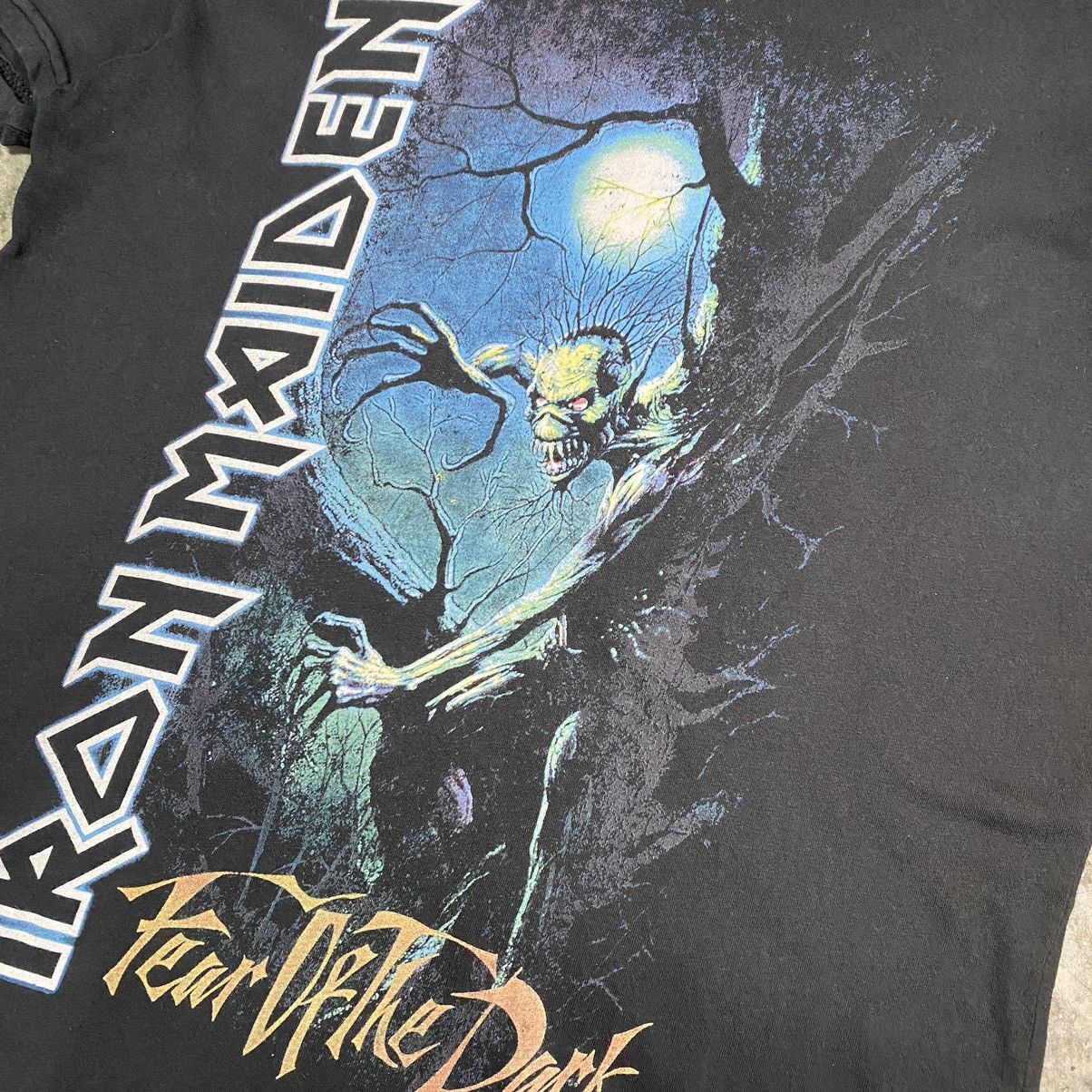 Band Tees × Iron Maiden × Vintage RARE💥 IRON MAIDEN Fear Of The Dark Band T Shirt Size US M / EU 48-50 / 2 - 6 Thumbnail