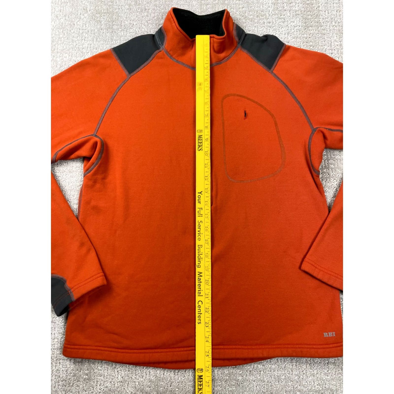 Vintage REI Sweater Pullover 1/2 Zip Orange Fleece Mens Large Mock Neck Size US L / EU 52-54 / 3 - 2 Thumbnail