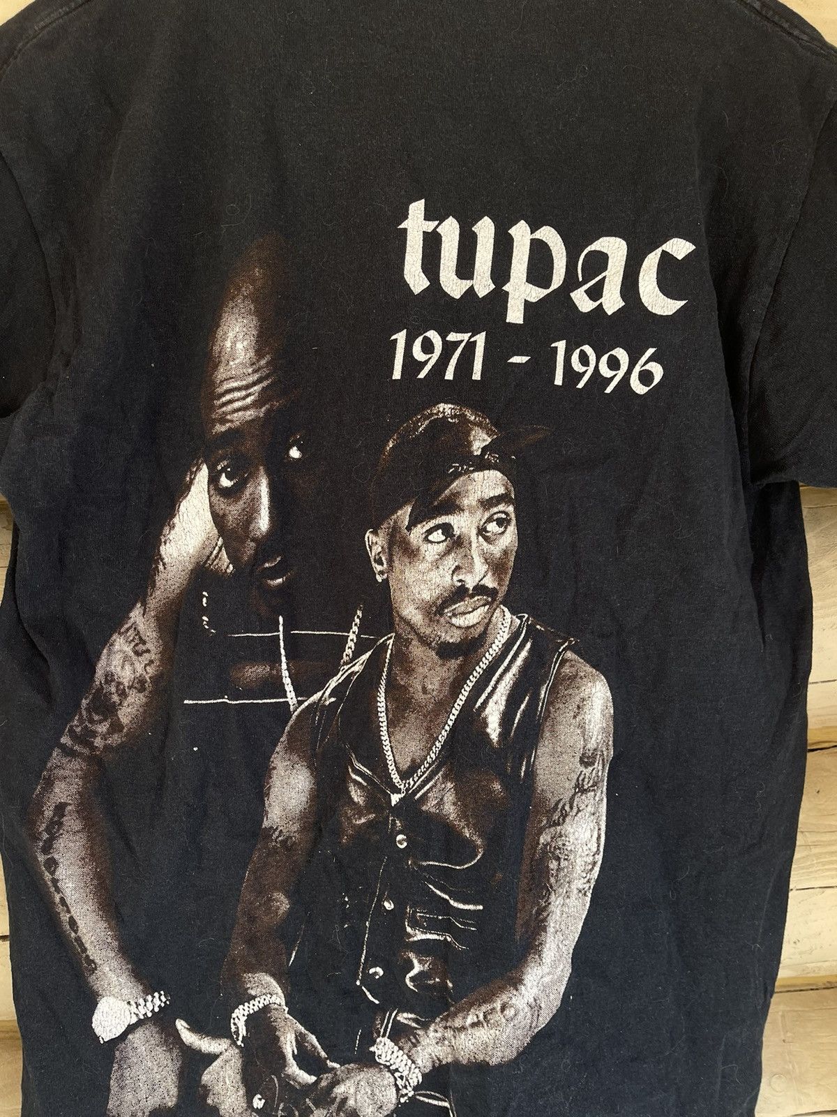Rap Tees × Vintage Y2K Vintage Tupac 2pac R.I.P Memory t-shirt tee Size US M / EU 48-50 / 2 - 9 Thumbnail