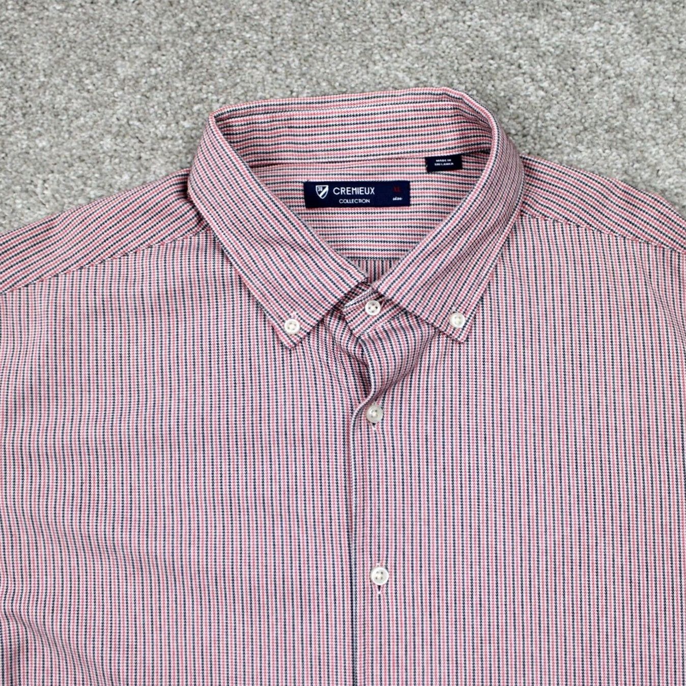 Cremieux Cremieux Shirt Men XL Red Checkered Cotton/Polyester Long Sleeve Button-Down Regular Fit Size US XL / EU 56 / 4 - 5 Thumbnail