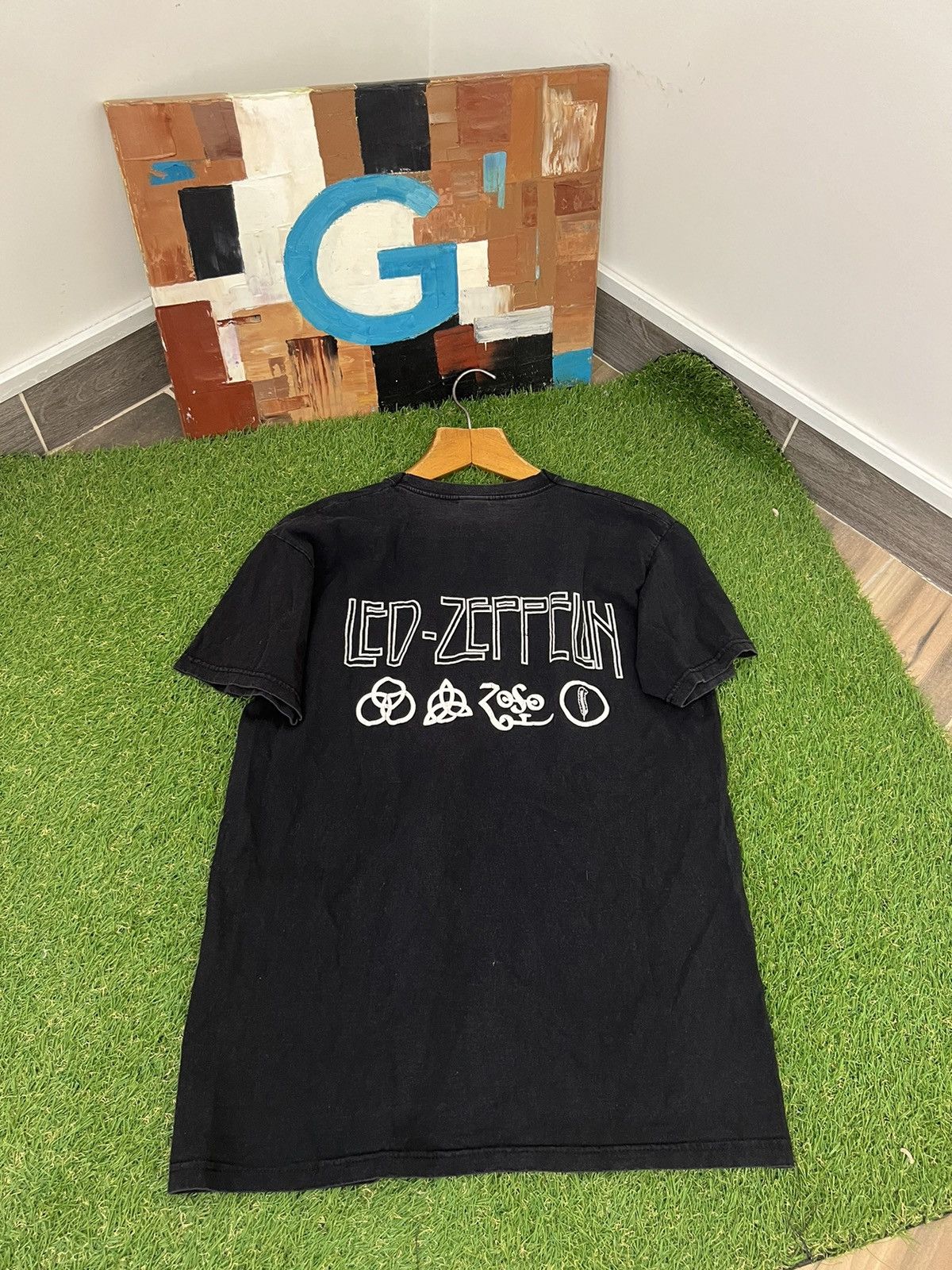 Band Tees Led Zeppelin IV Stairway To Heaven Jimmy Page T-shirt Size US M / EU 48-50 / 2 - 9 Thumbnail