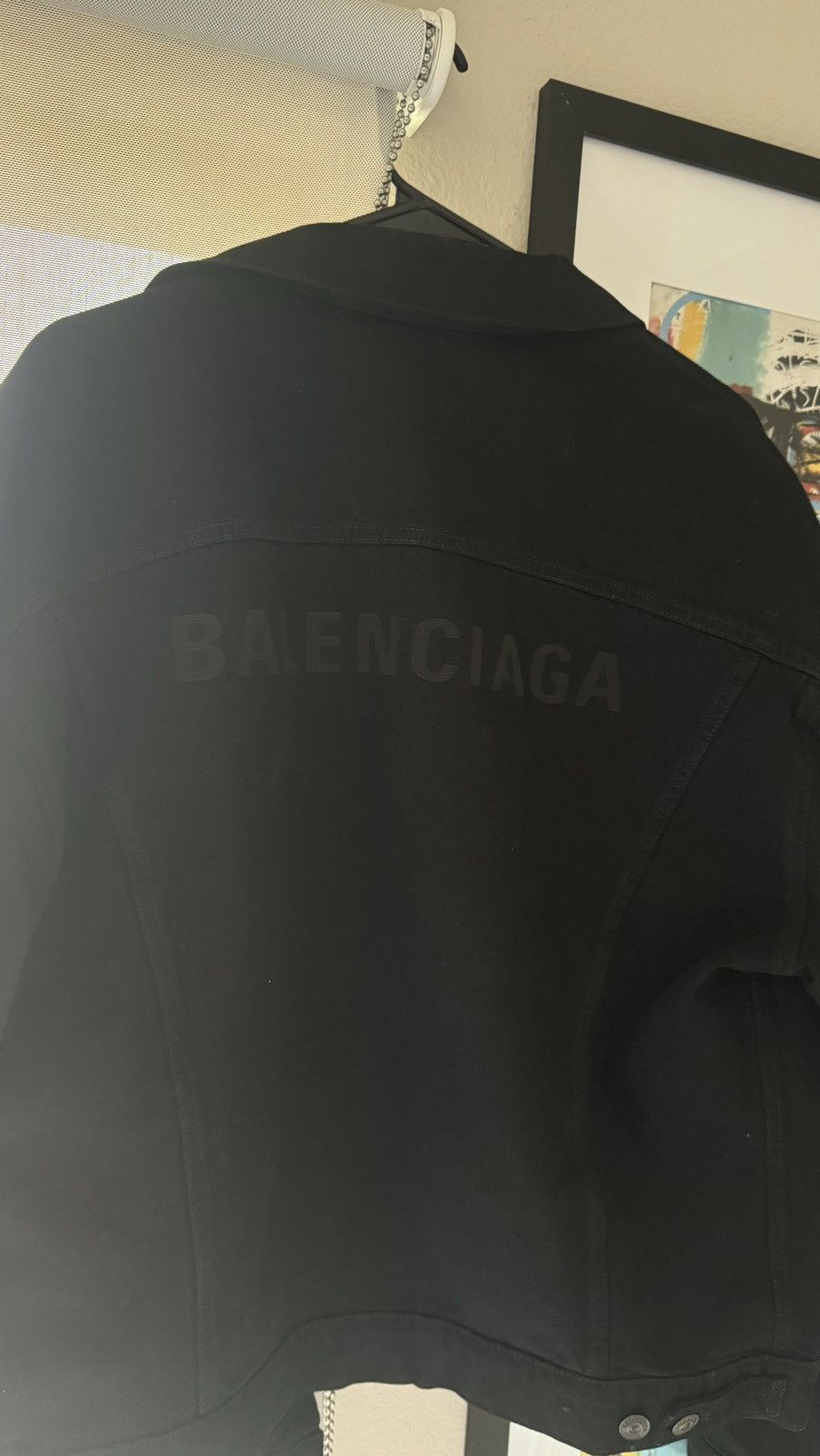 Balenciaga Balenciaga Denim Jacket - Big Back Print Size US S / EU 44-46 / 1 - 3 Thumbnail