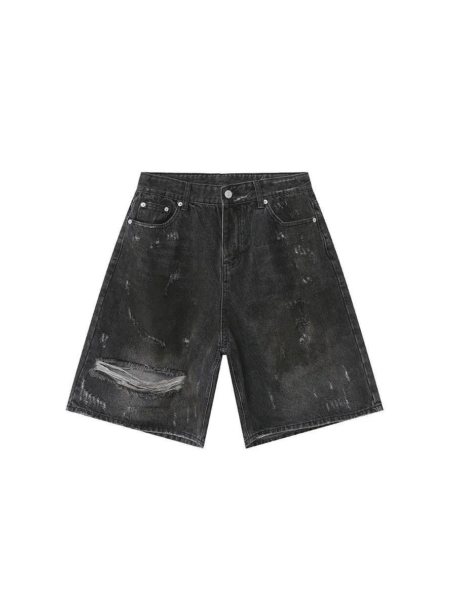 Japanese Brand Hip hop ripped loose denim shorts Size US 32 / EU 48 - 4 Thumbnail