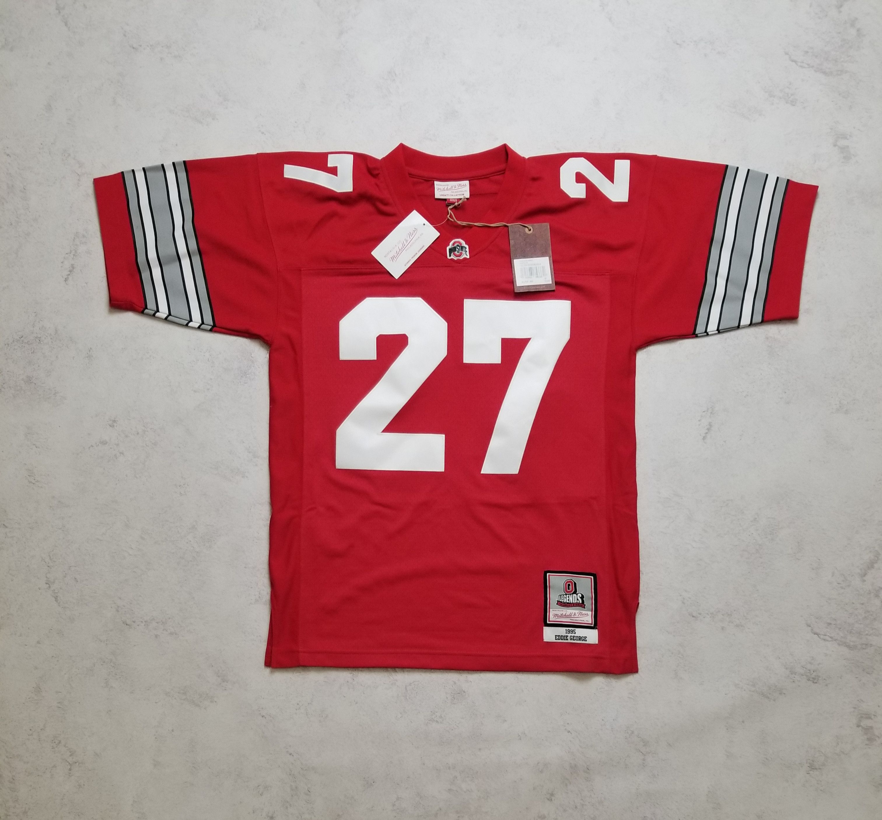 NCAA FOOTBALL JERSEY OHIO STATE BUCKEYES 1995 EDDIE GEORGE
