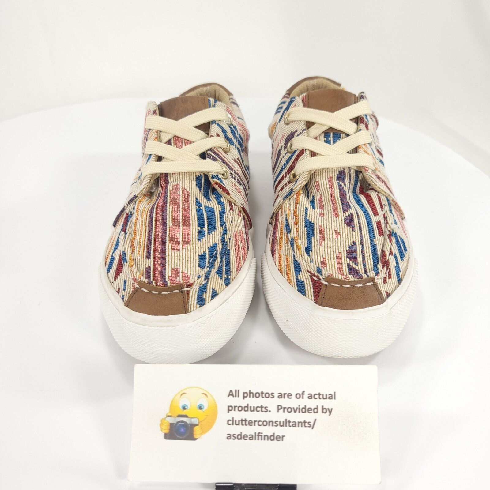 Roper Roper Casual Canvas Sneaker Shoe Womens Size 6 Multi Beige Size US 6 / IT 36 - 2 Thumbnail
