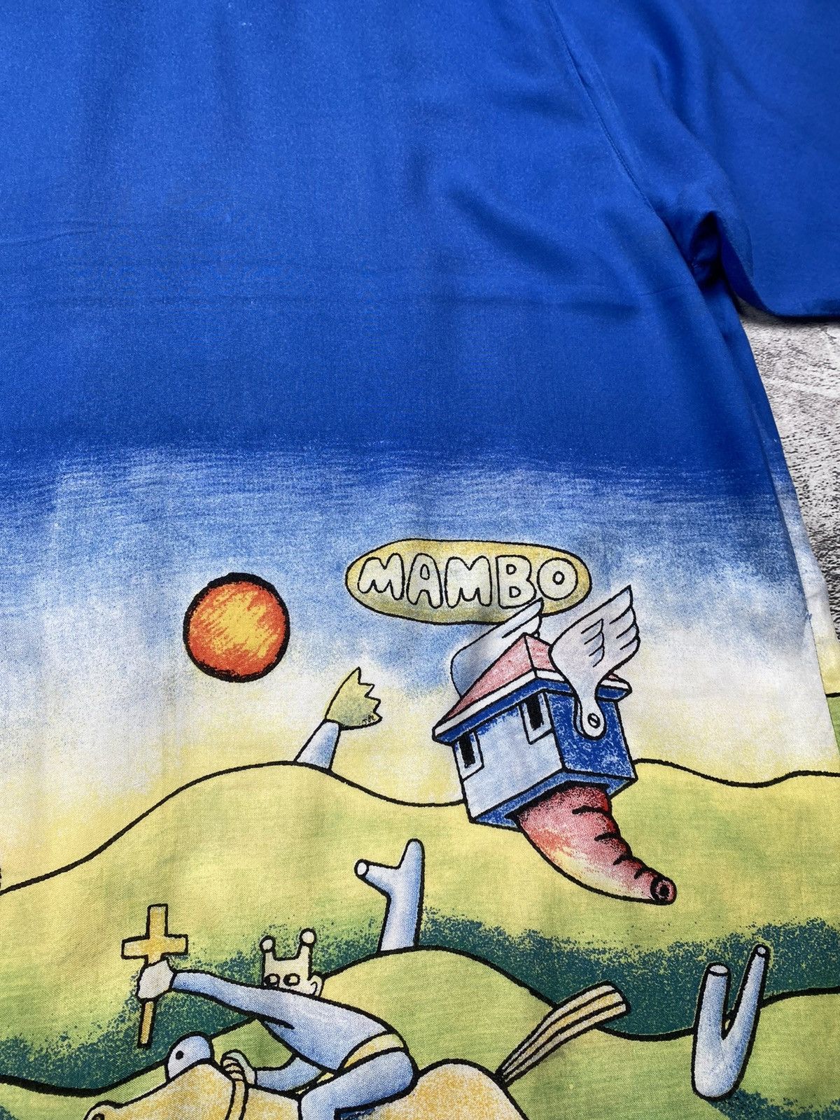 Mambo Vintage Mambo Loud Hawaiian Surf Very Rare Jesus Shirt Size US XL / EU 56 / 4 - 14 Thumbnail